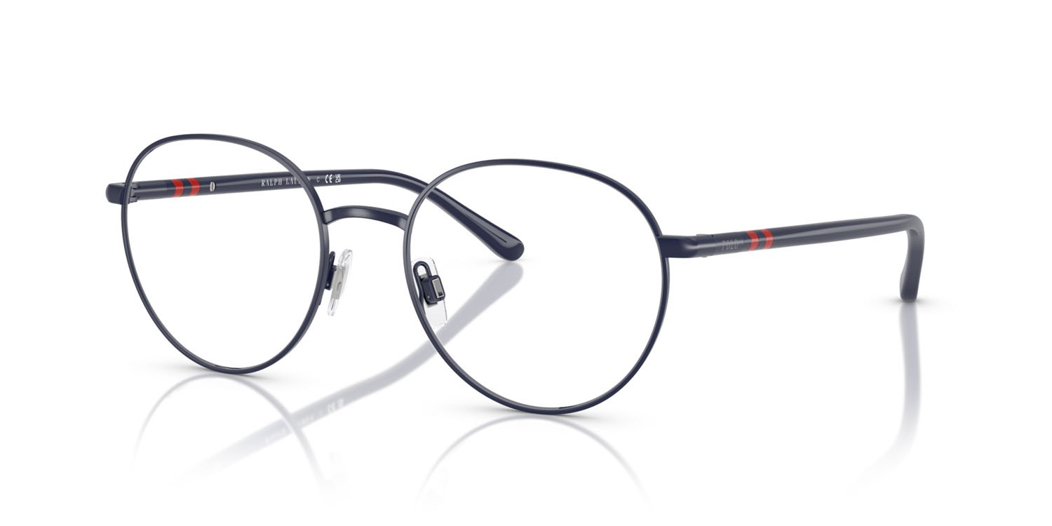 Occhiali da vista Polo PH 1236 (9273) colore blu navy semi-brillante forma rotondo lenti lente demo