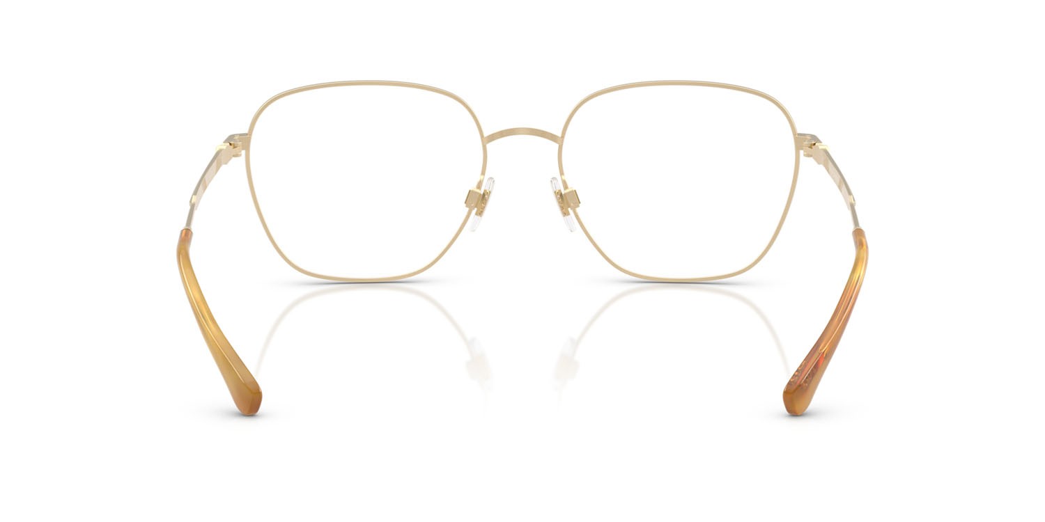 Eyeglasses Polo PH 1237 (9211) color oro pallido semi-brillante shape irregular lenses lente demo