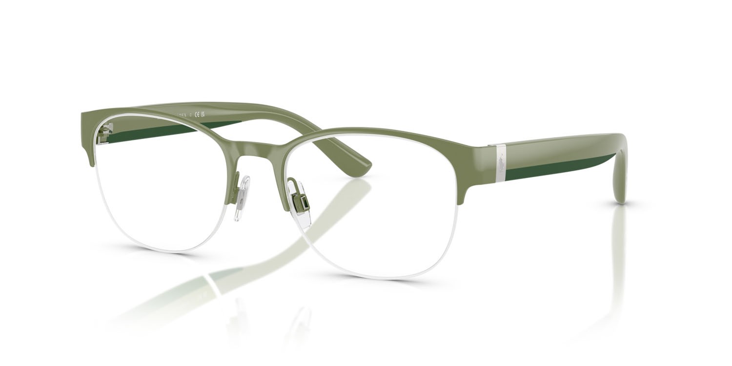 Eyeglasses Polo PH 1238 (9483) color verde lucido shape round lenses lente demo