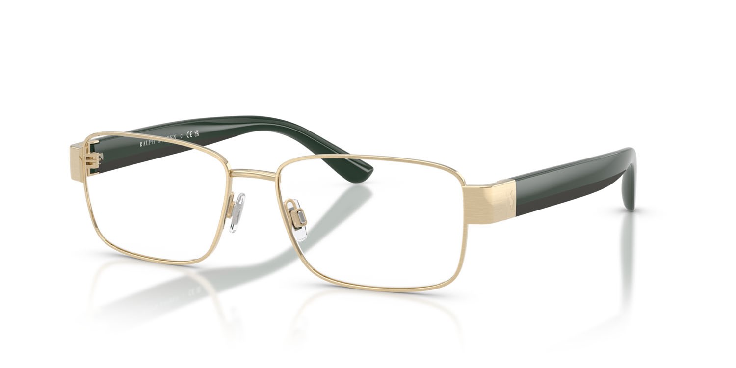 Occhiali da vista Polo PH 1239 (9211) colore oro pallido spazzolato forma rettangolare lenti lente demo