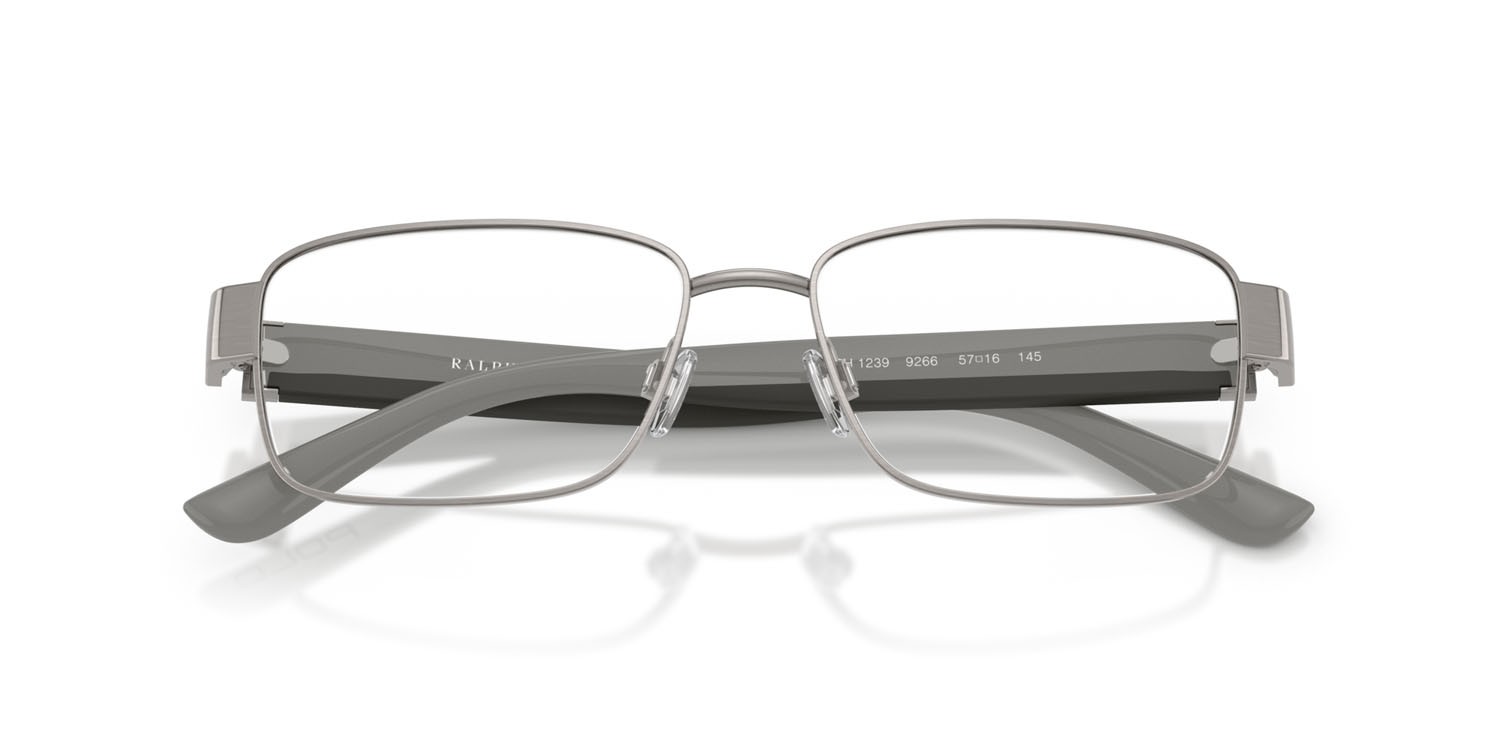 Occhiali da vista Polo PH 1239 (9266) colore gunmetal spazzolato forma rettangolare lenti lente demo