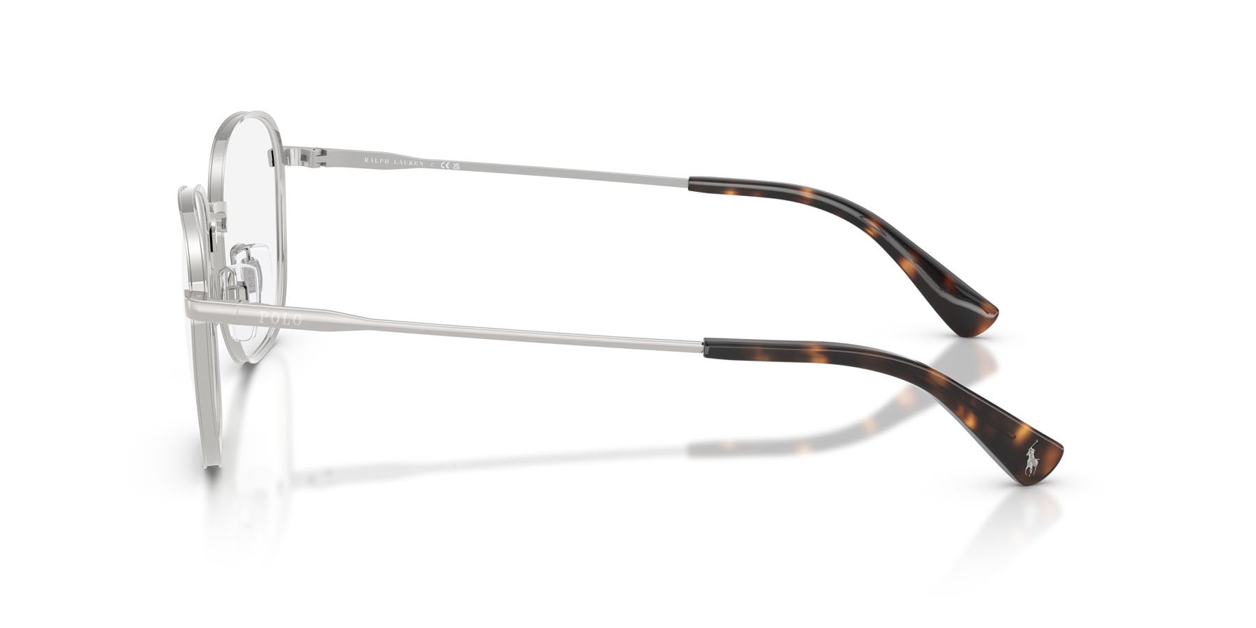 Eyeglasses Polo PH 1242 (9088) color argento spazzolato shape square lenses lente demo