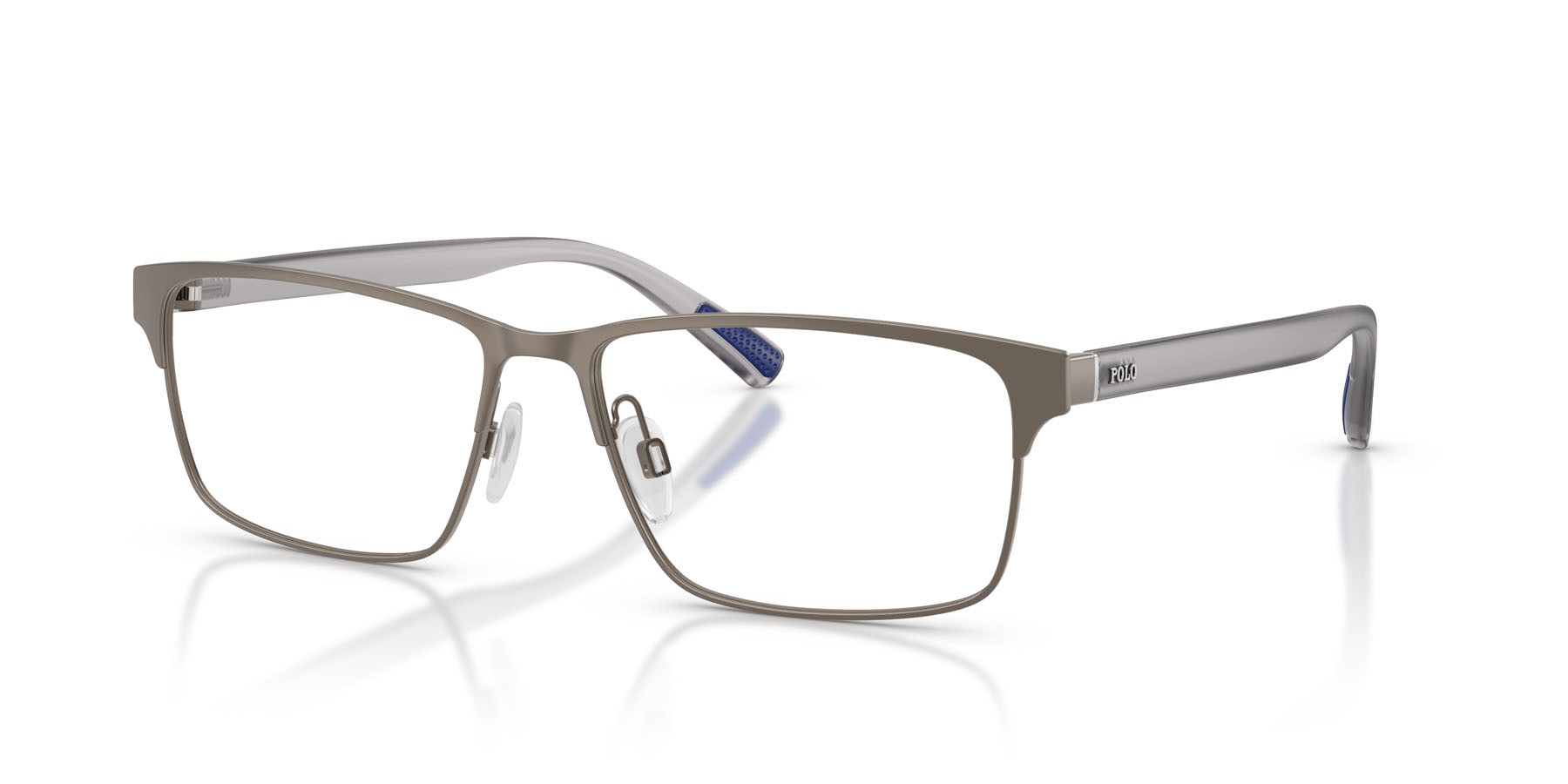 Eyeglasses Polo PH 1243 (9266) color gunmetal semi-brillante shape rectangle lenses lente demo
