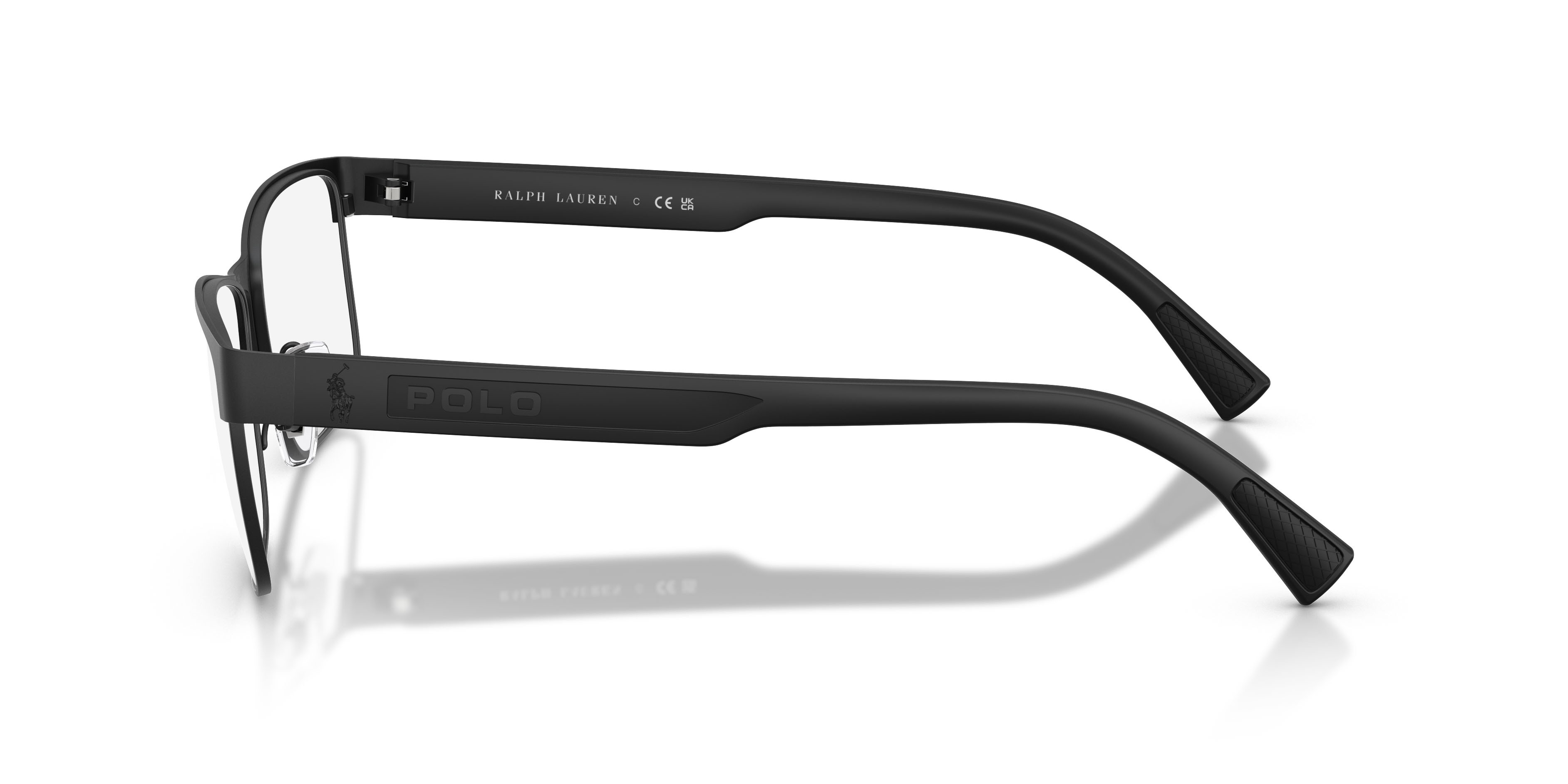 Eyeglasses Polo PH 1244 (9224) color nero opaco shape rectangle lenses lente demo