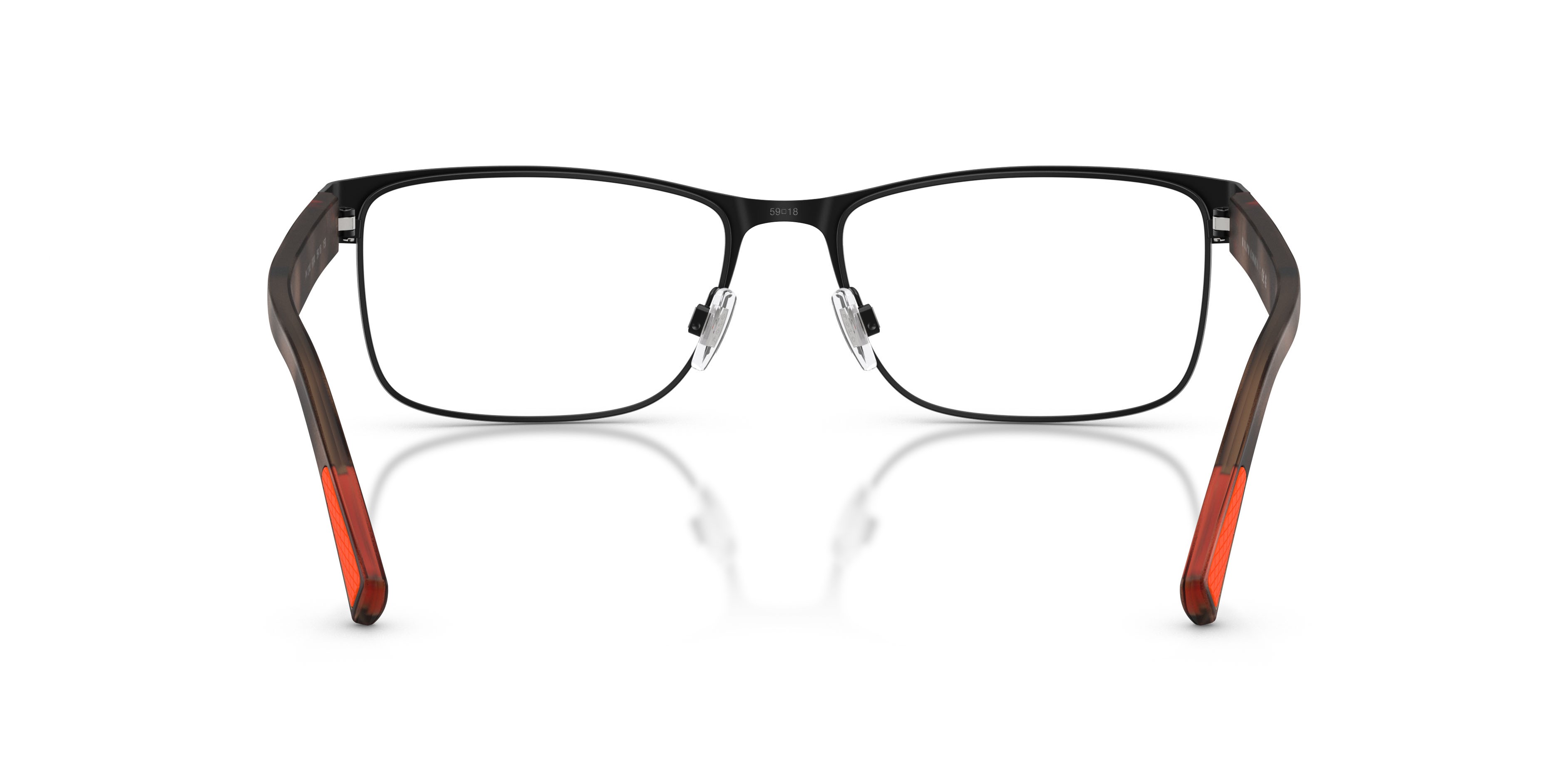 Eyeglasses Polo PH 1244 (9304) color nero semi-brillante shape rectangle lenses lente demo
