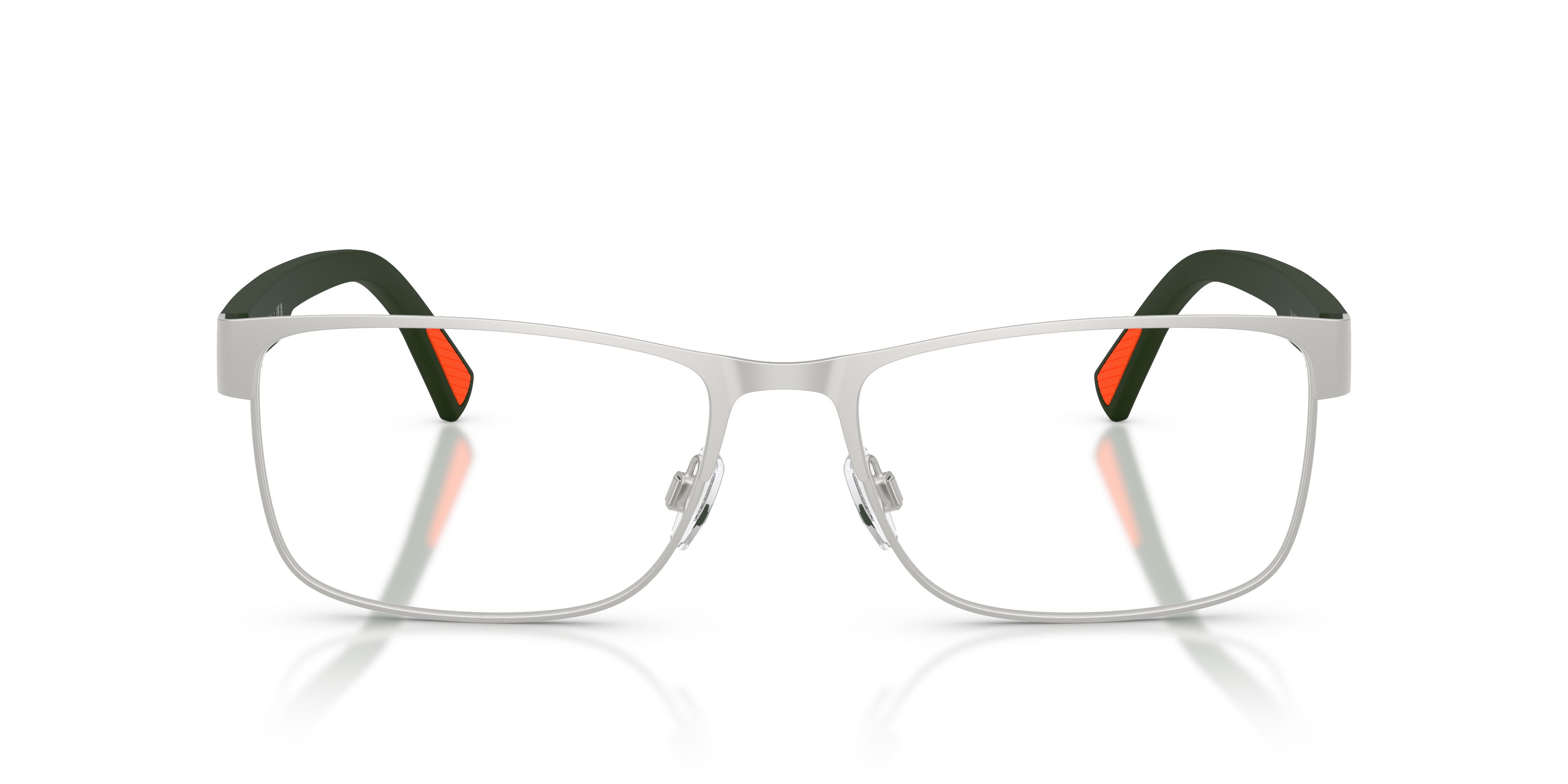 Eyeglasses Polo PH 1244 (9316) color argento semi-brillante shape rectangle lenses lente demo