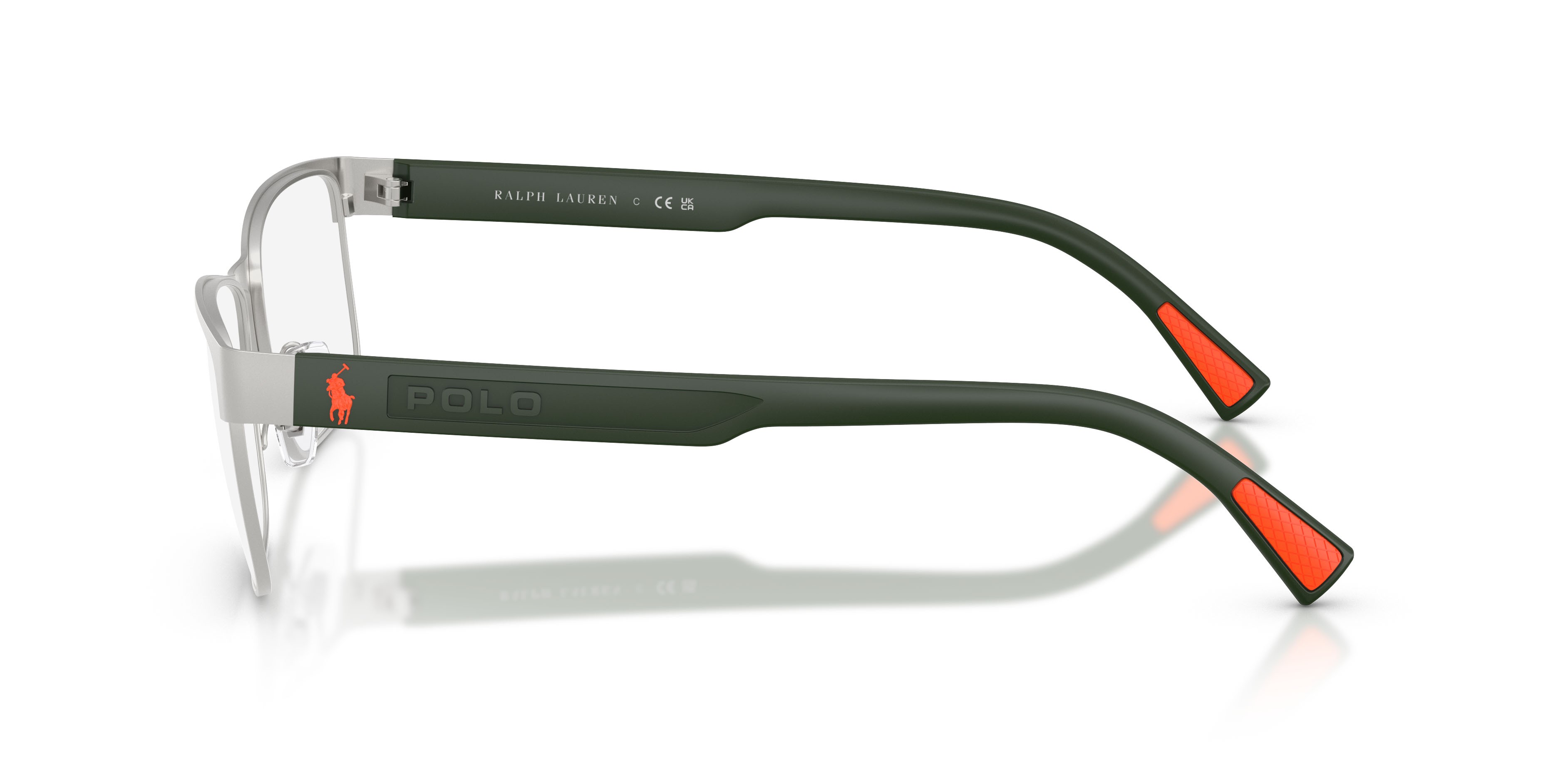 Eyeglasses Polo PH 1244 (9316) color argento semi-brillante shape rectangle lenses lente demo