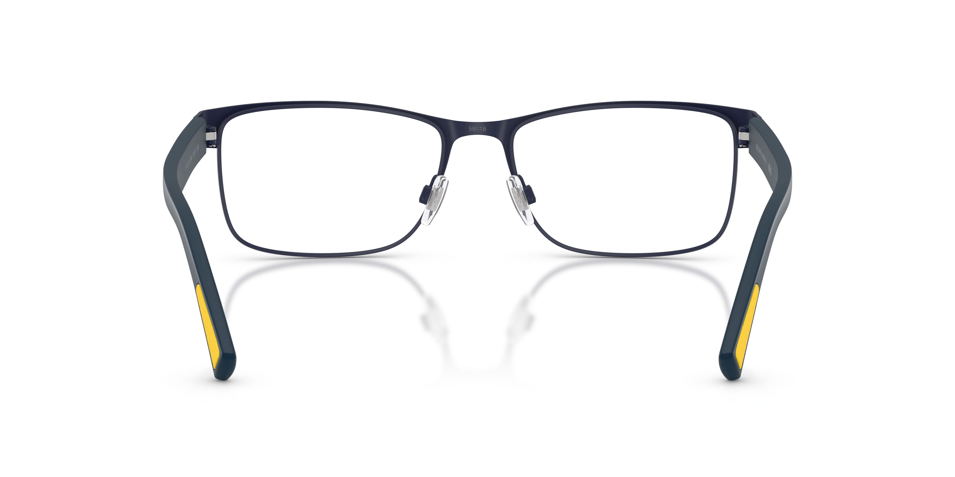 Eyeglasses Polo PH 1244 (9364) color blu navy opaco shape rectangle lenses lente demo