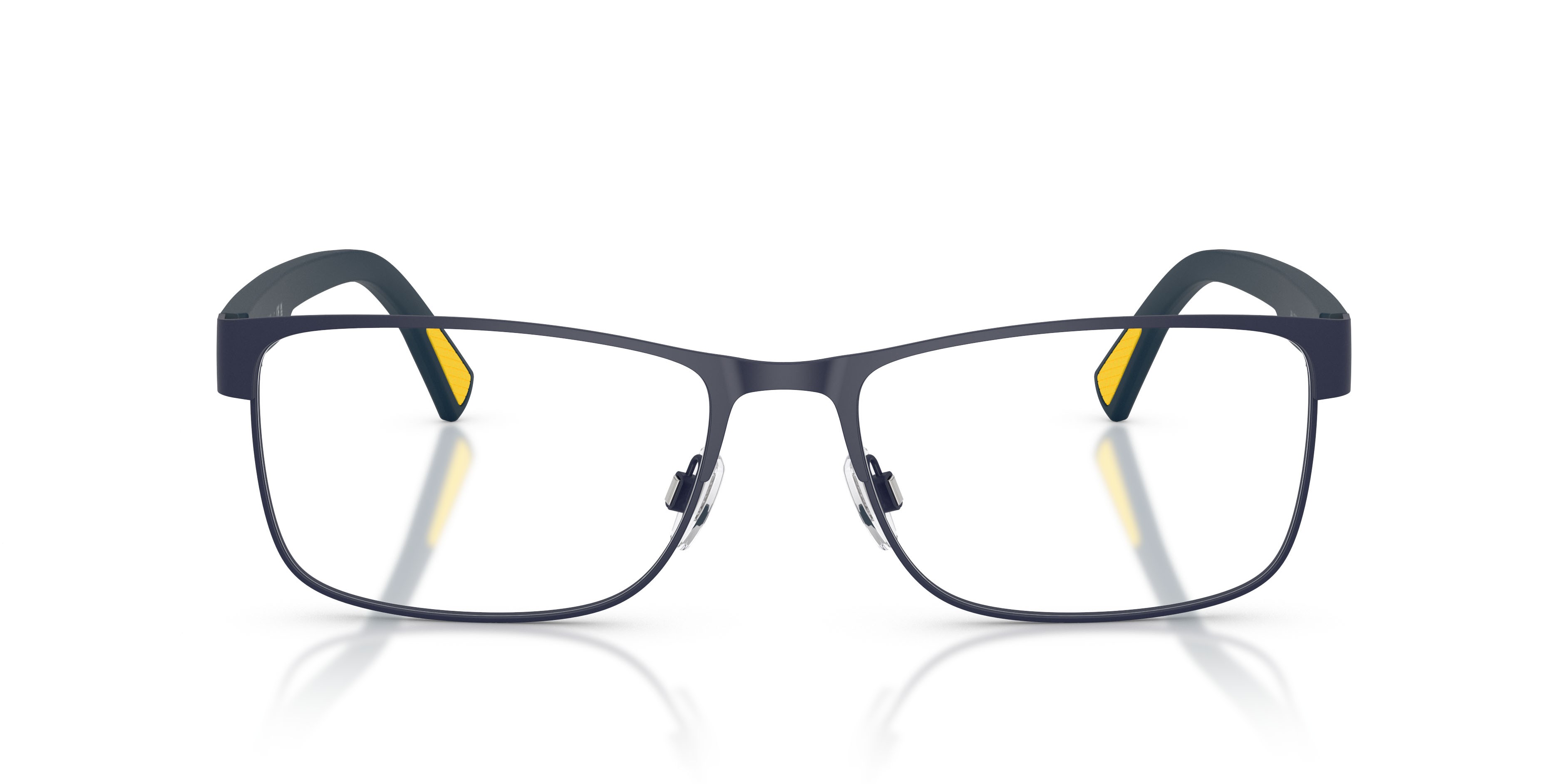 Eyeglasses Polo PH 1244 (9364) color blu navy opaco shape rectangle lenses lente demo