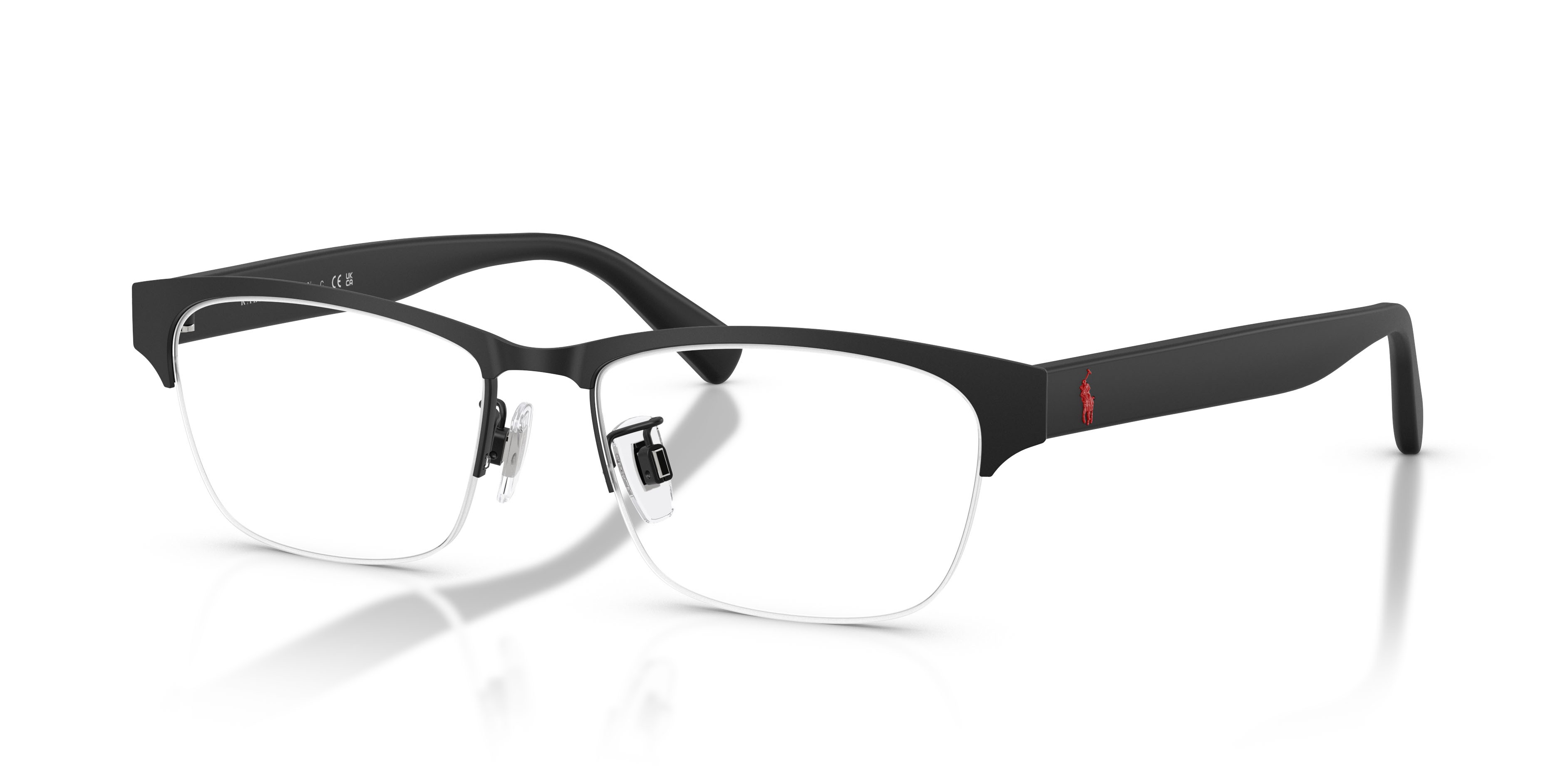 Occhiali da vista Polo PH 1246D (9224) colore nero opaco forma quadrato lenti lente demo
