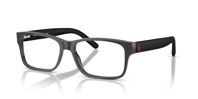 Occhiali da vista Polo PH 2117 (5407) colore crystal grey forma rettangolare lenti demo lens