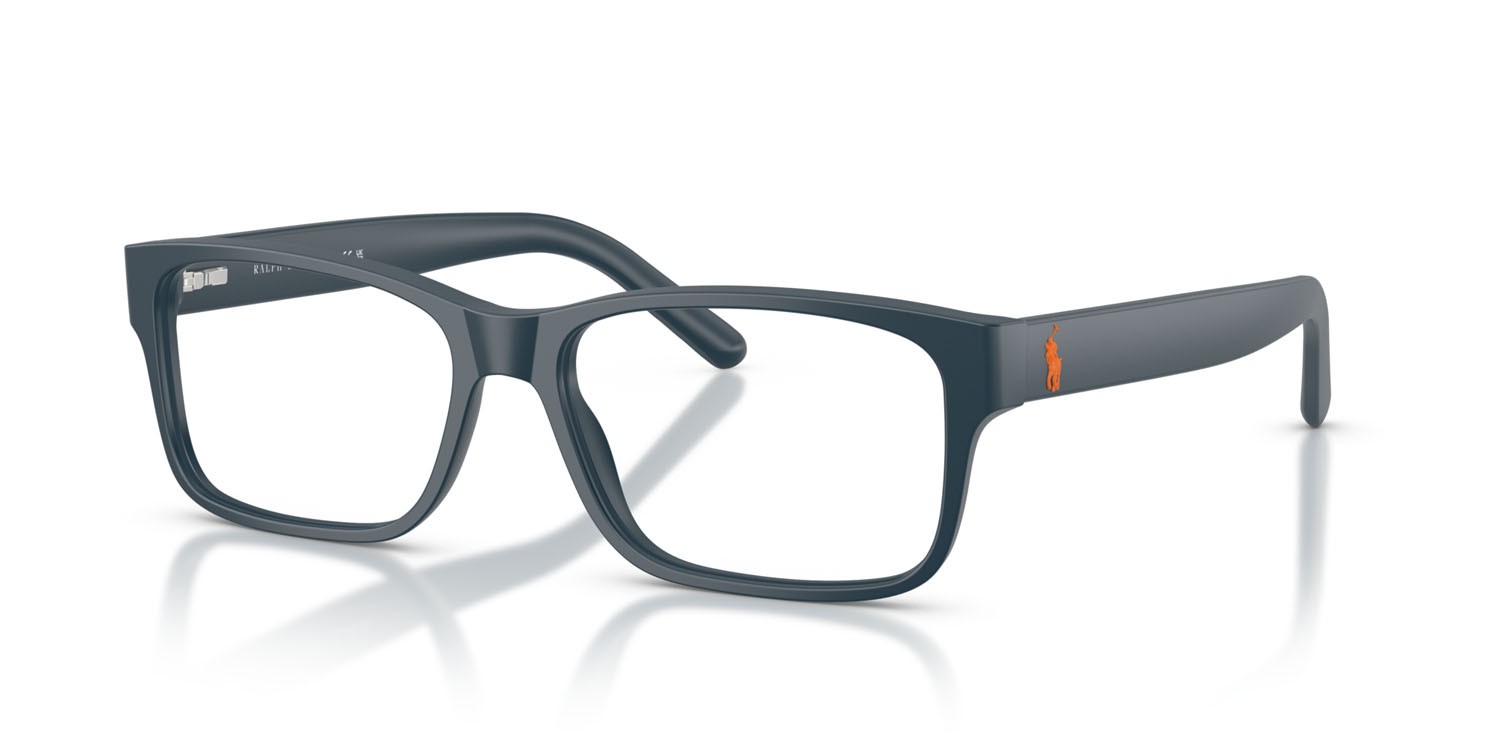 Eyeglasses Polo PH 2117 (5465) color blu navy opaco shape rectangle lenses lente demo