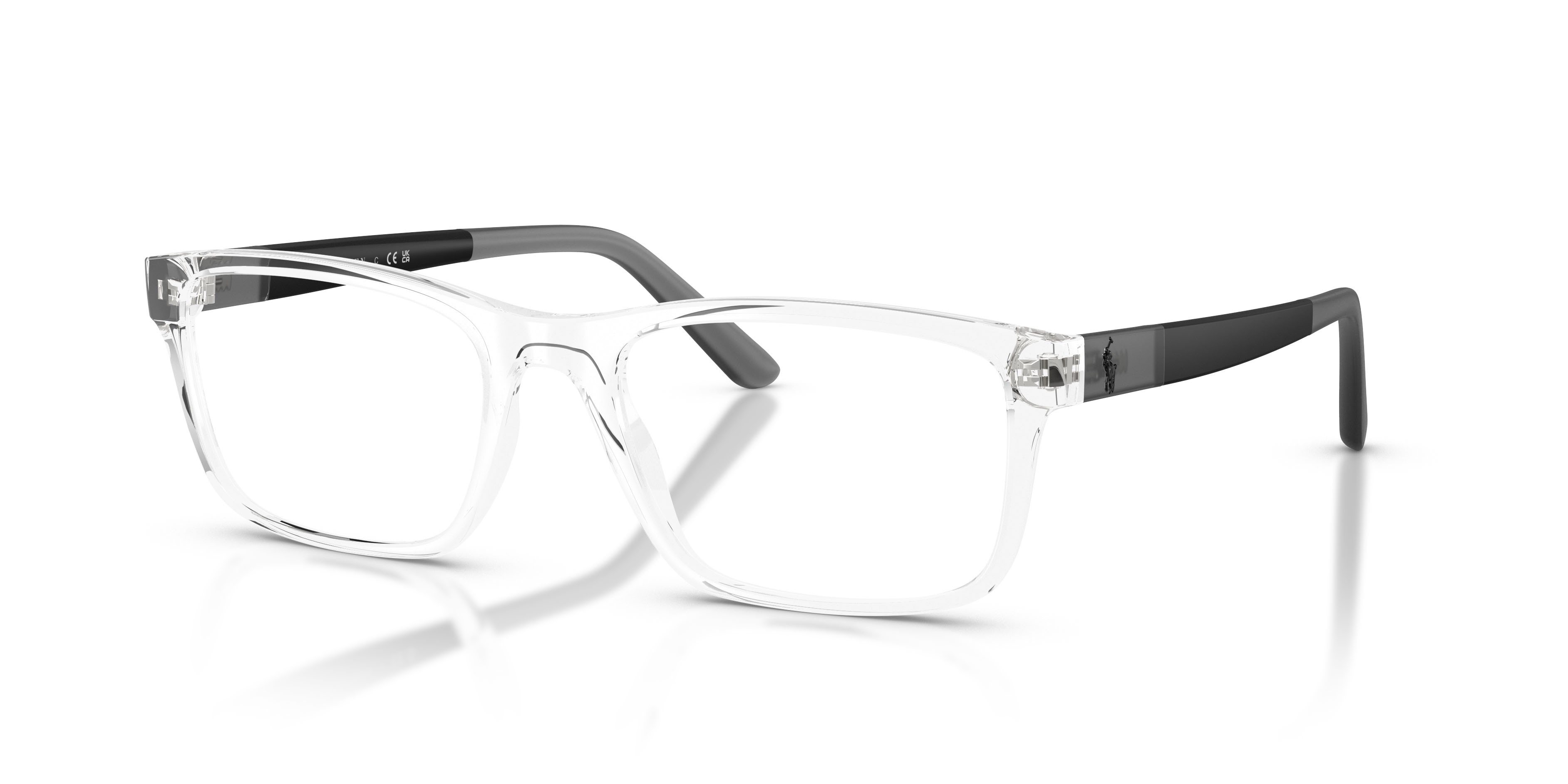 Occhiali da vista Polo PH 2212 (5869) colore crystal brillante forma rettangolare lenti lente demo