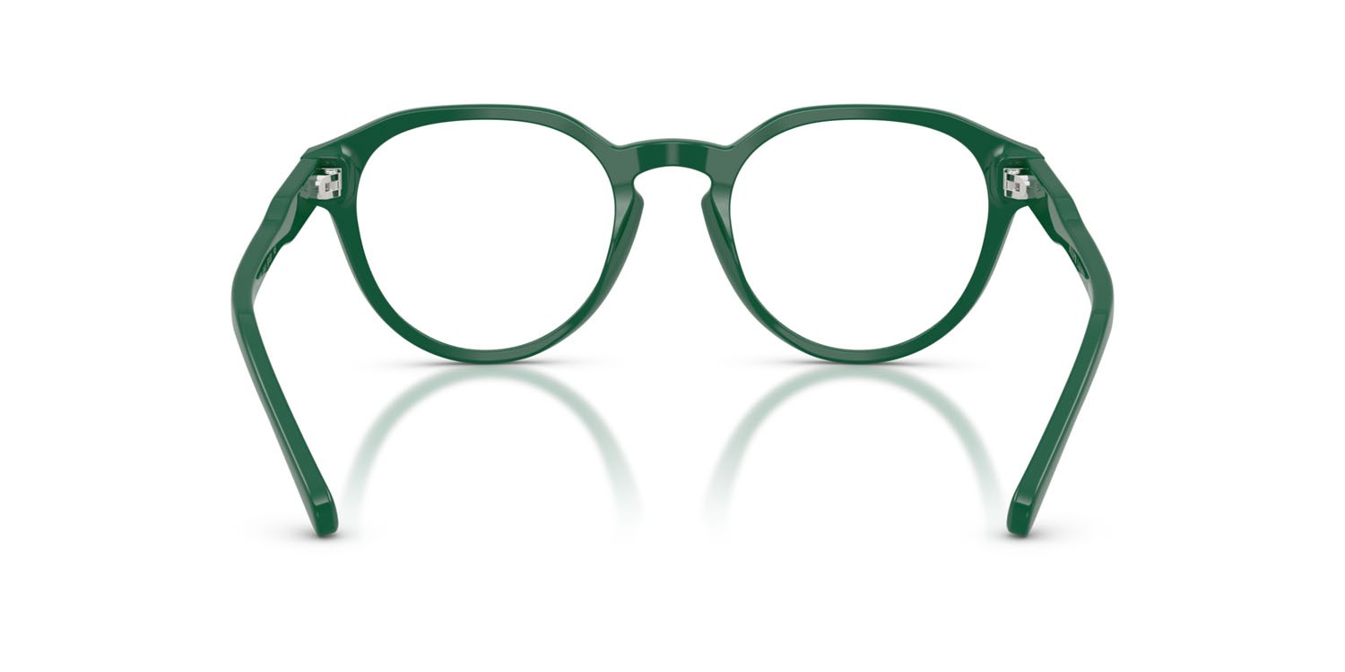 Eyeglasses Polo PH 2233 (6141) color verde scuro lucido shape pantos lenses lente demo