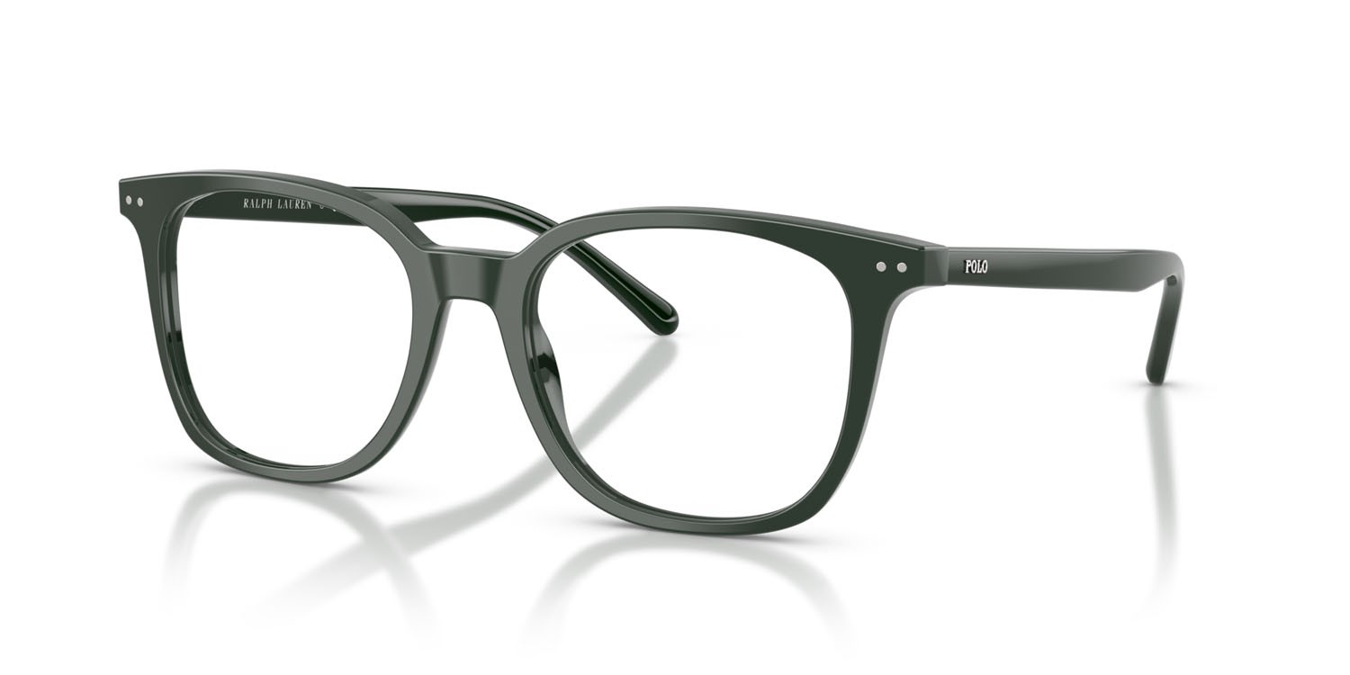 Occhiali da vista Polo PH 2256 (6140) colore verde lucido forma quadrato lenti lente demo
