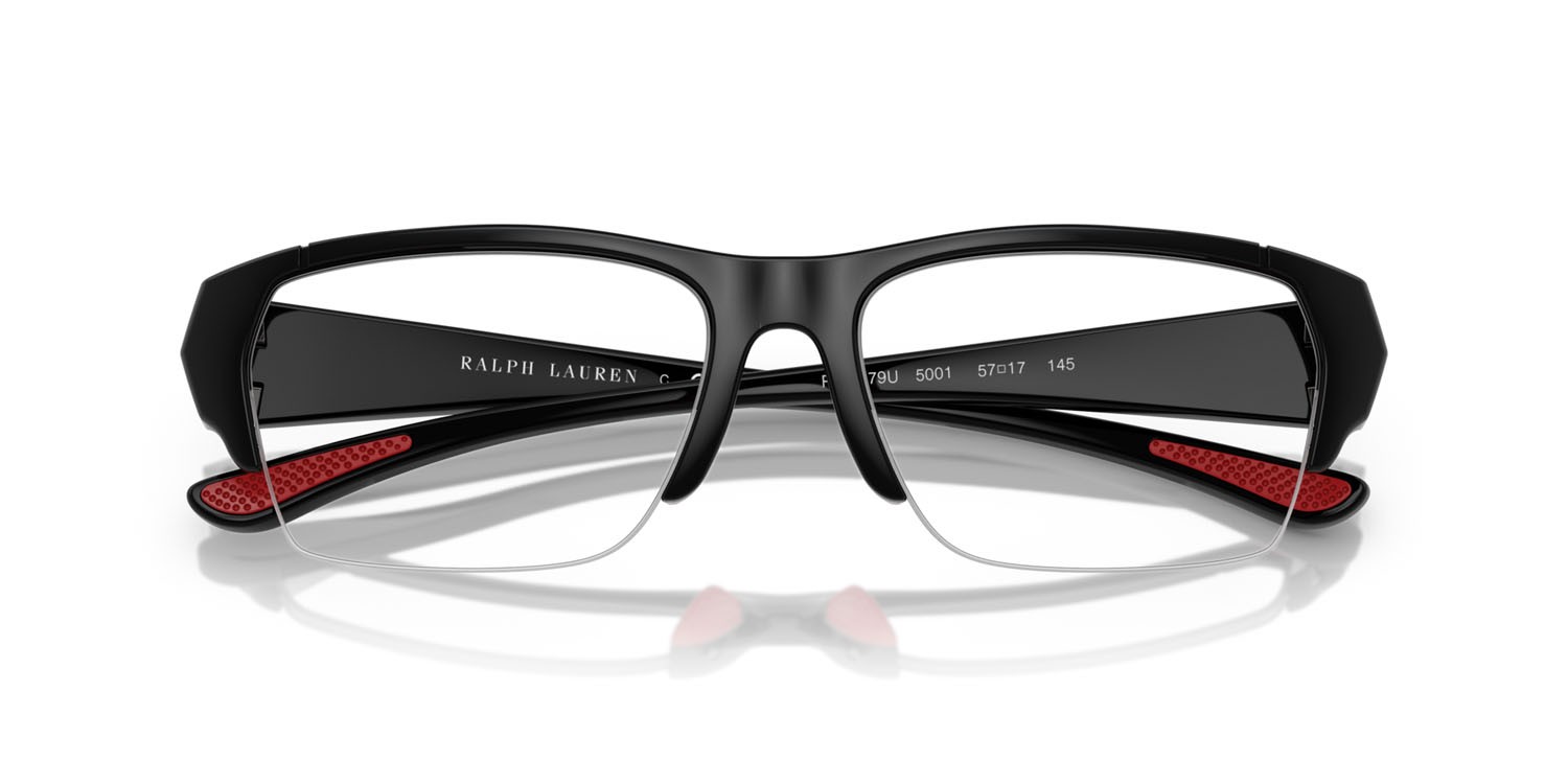 Eyeglasses Polo PH 2279U (5001) color nero lucido shape rectangle lenses lente demo