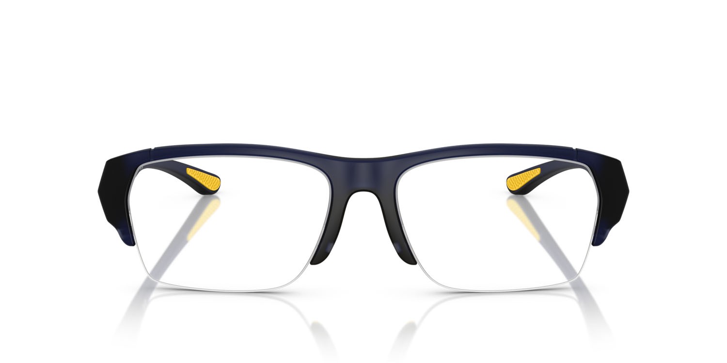 Eyeglasses Polo PH 2279U (5903) color blu opaco trasparente shape rectangle lenses lente demo
