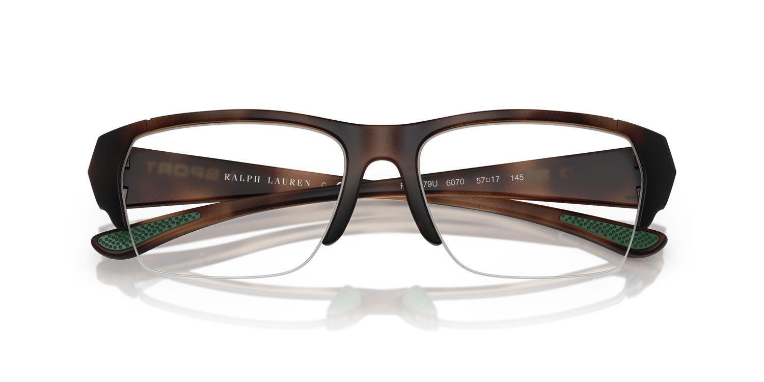 Eyeglasses Polo PH 2279U (6070) color havana scuro opaco shape rectangle lenses lente demo