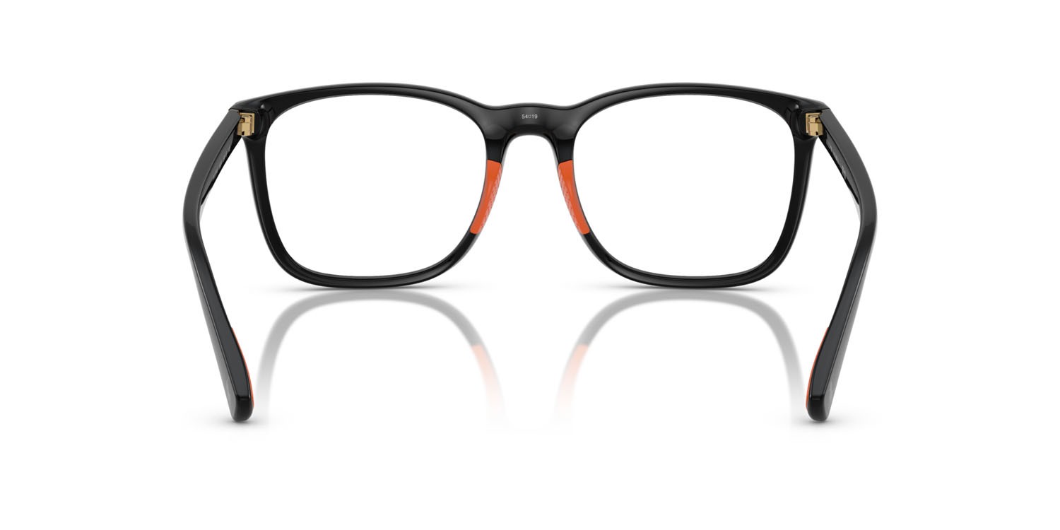 Eyeglasses Polo PH 2281U (5001) color nero lucido shape rectangle lenses lente demo