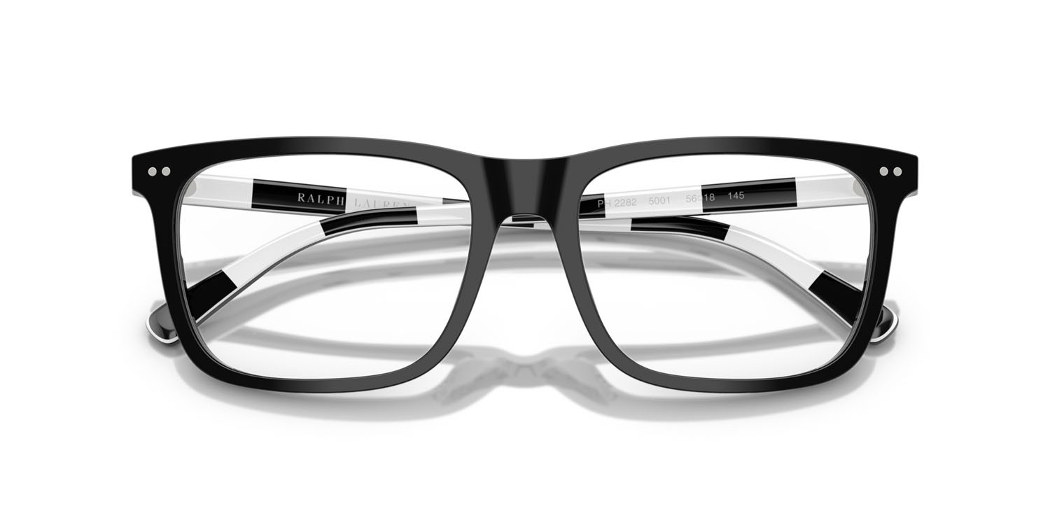 Occhiali da vista Polo PH 2282 (5001) colore nero lucido forma rettangolare lenti lente demo