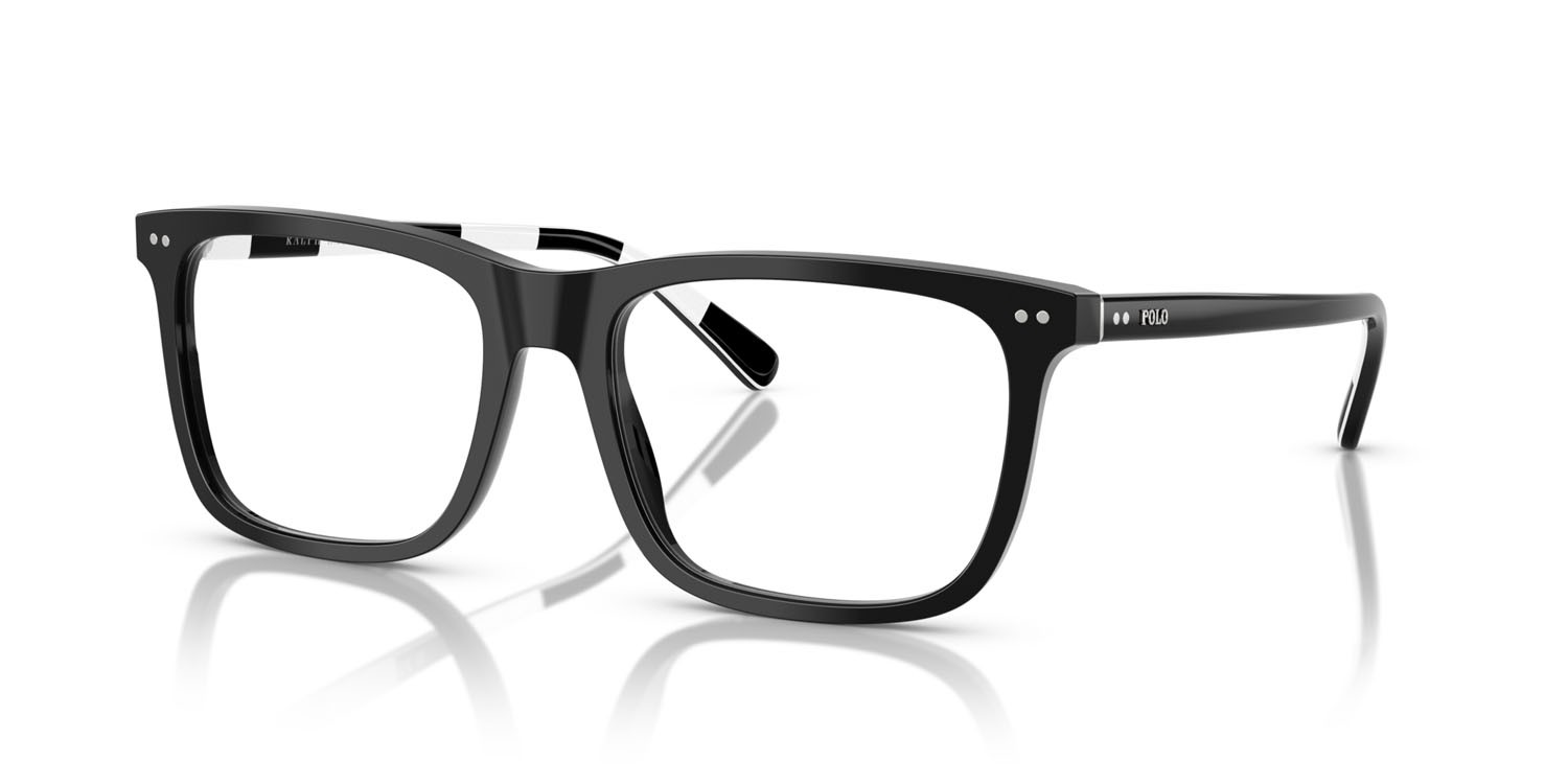 Occhiali da vista Polo PH 2282 (5001) colore nero lucido forma rettangolare lenti lente demo
