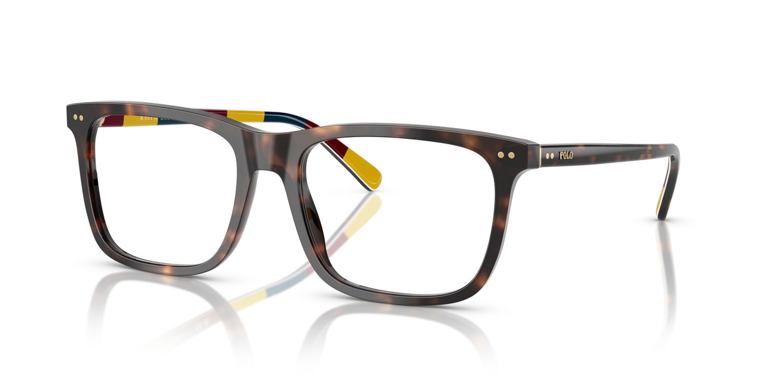 Occhiali da vista Polo PH 2282 (6212) colore havana scuro lucido forma rettangolare lenti lente demo