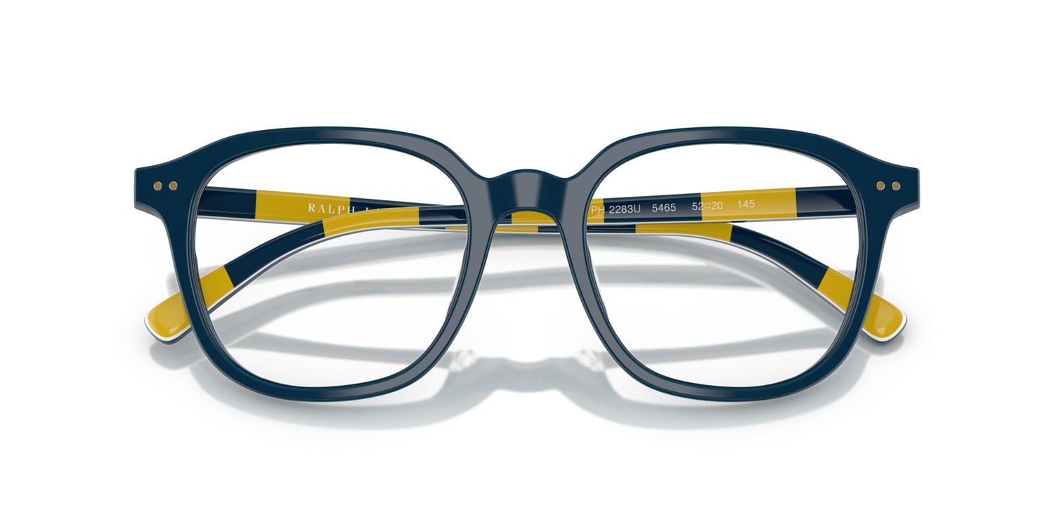 Occhiali da vista Polo PH 2283U (5465) colore blu navy brillante forma rotondo lenti lente demo