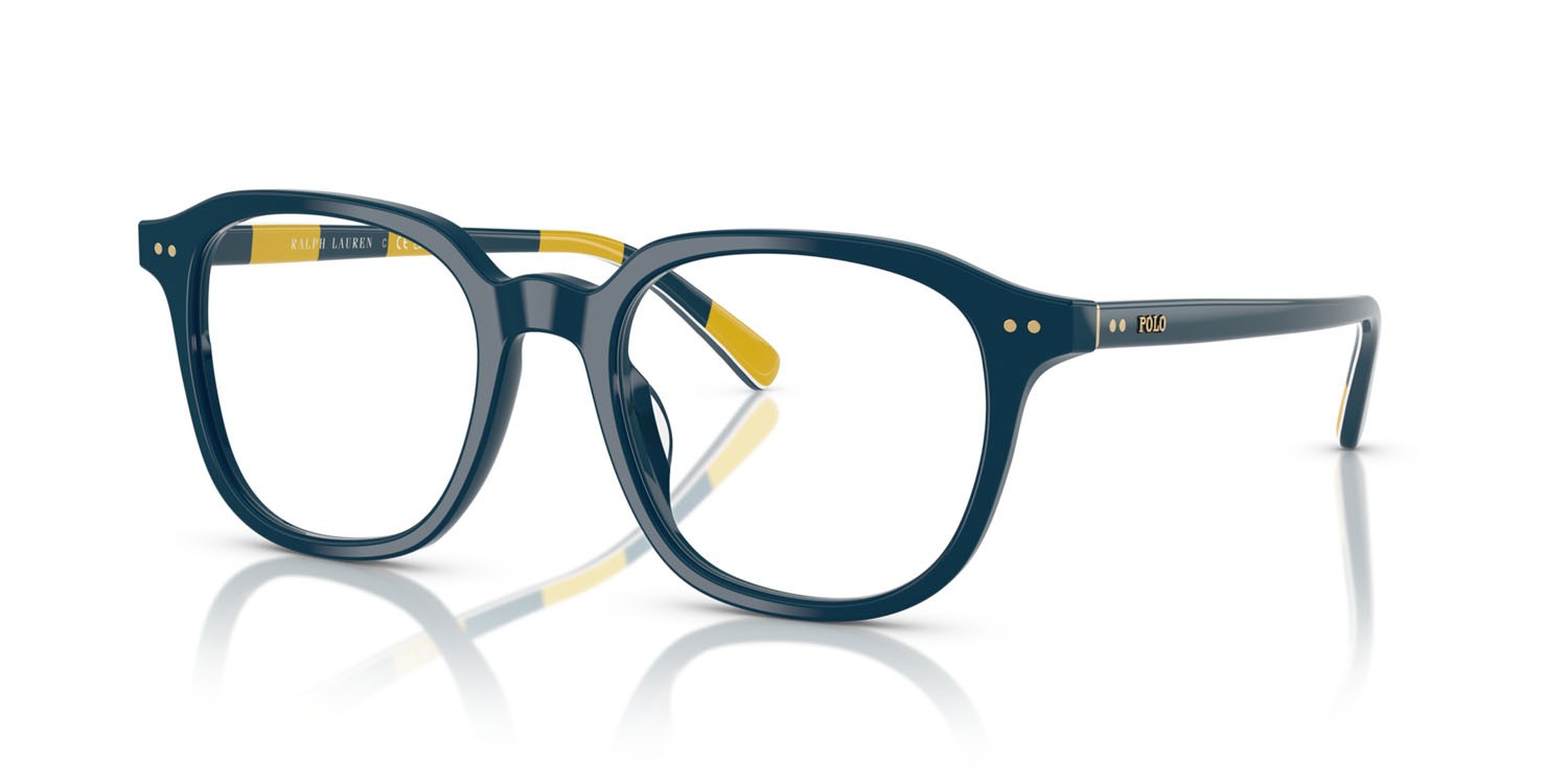 Occhiali da vista Polo PH 2283U (5465) colore blu navy brillante forma rotondo lenti lente demo