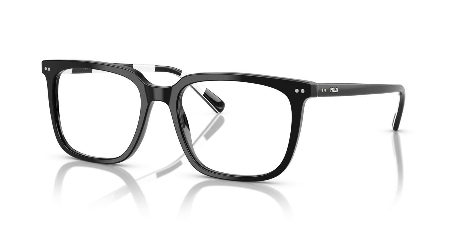 Occhiali da vista Polo PH 2284 (5001) colore nero lucido forma quadrato lenti lente demo