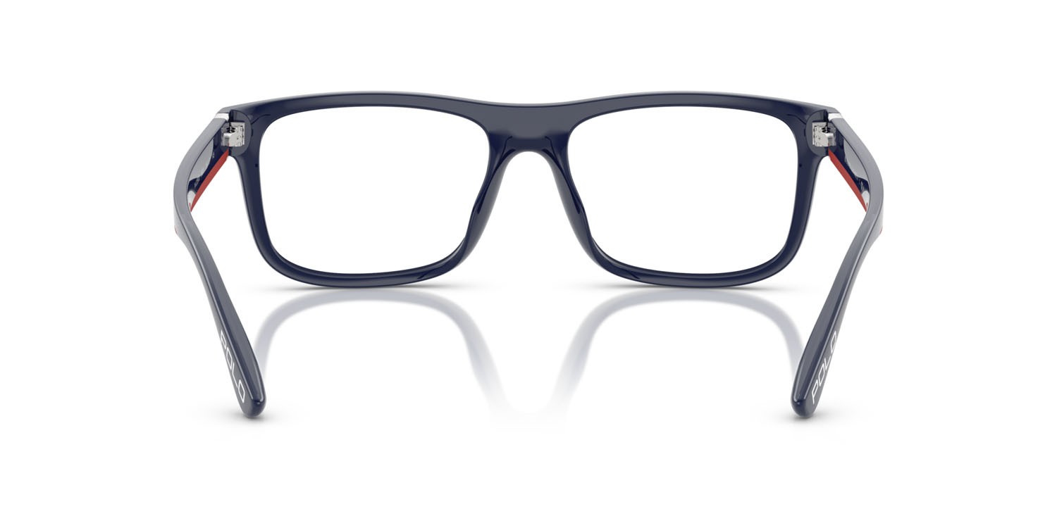 Eyeglasses Polo PH 2290U (5620) color blu navy brillante shape rectangle lenses lente demo