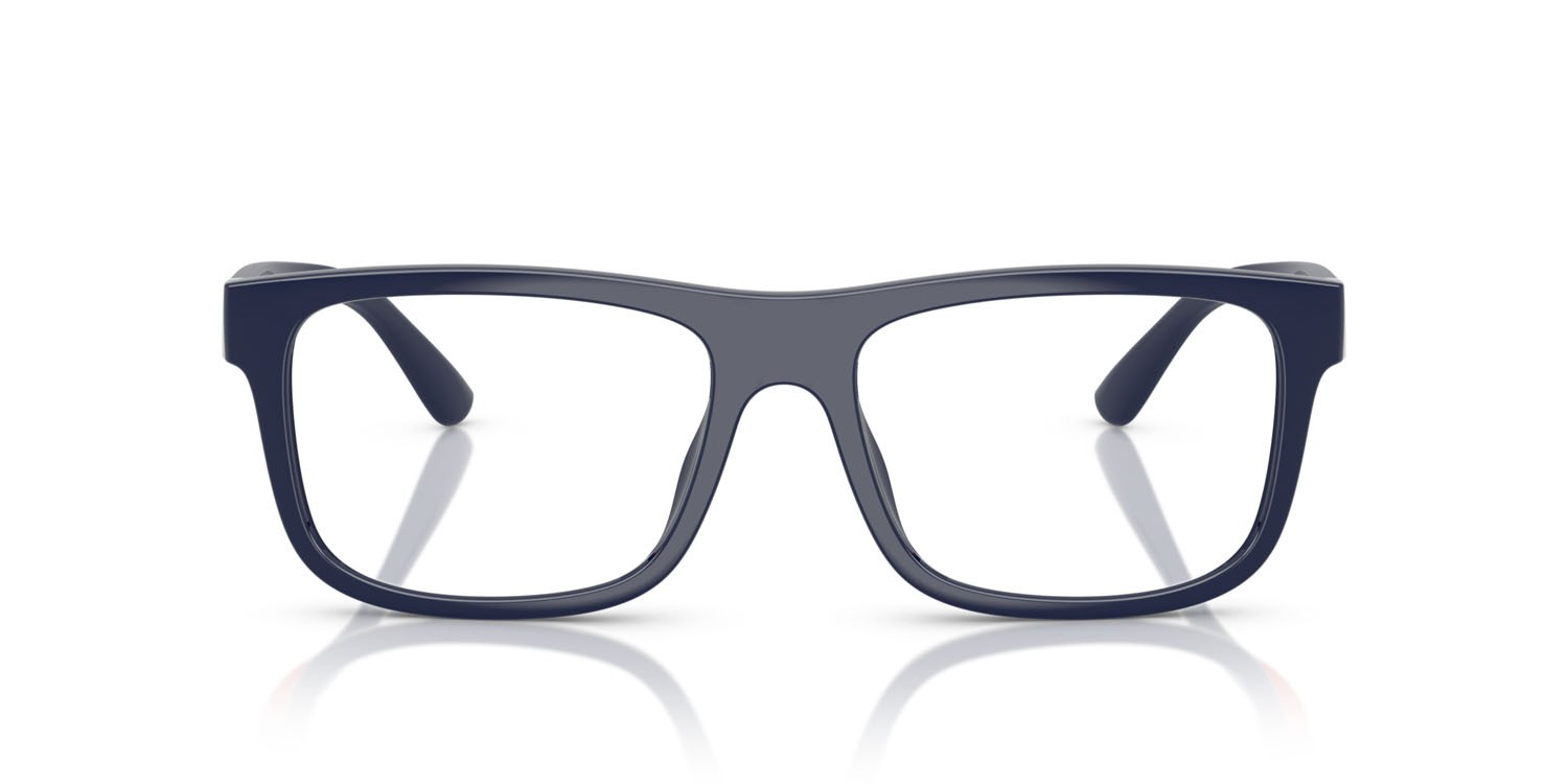 Eyeglasses Polo PH 2290U (5620) color blu navy brillante shape rectangle lenses lente demo