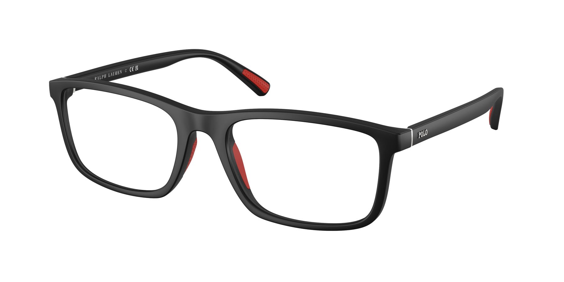 Eyeglasses Polo PH 2291U (5504) color nero opaco shape rectangle lenses lente demo
