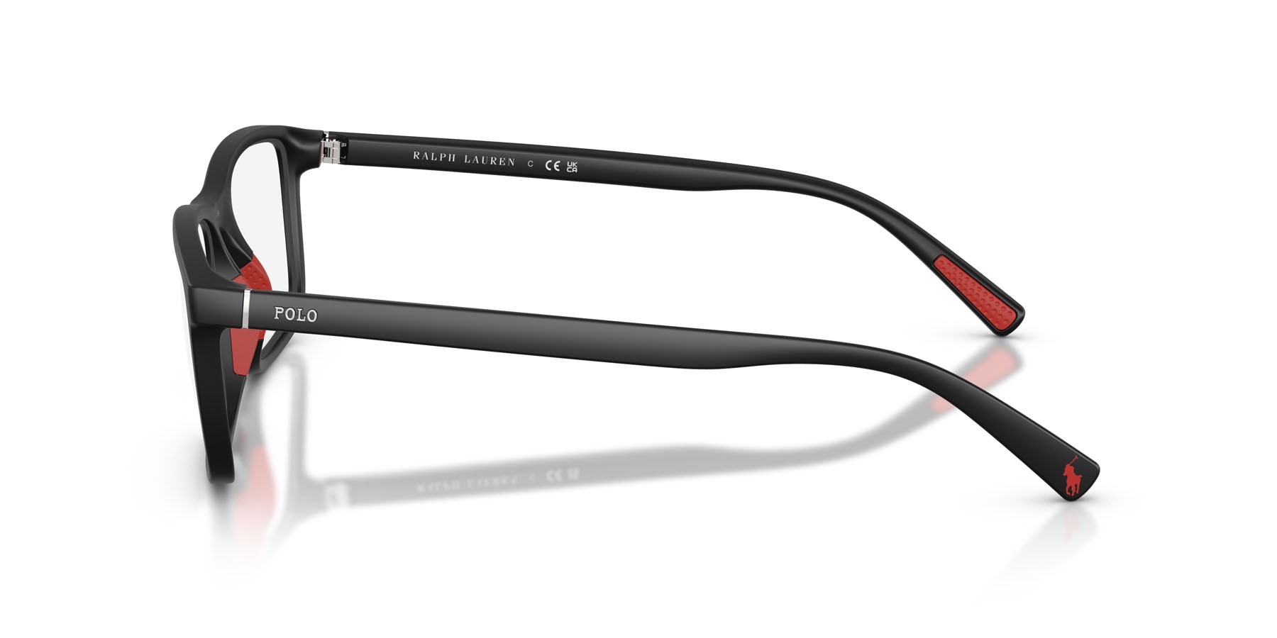 Eyeglasses Polo PH 2291U (5504) color nero opaco shape rectangle lenses lente demo