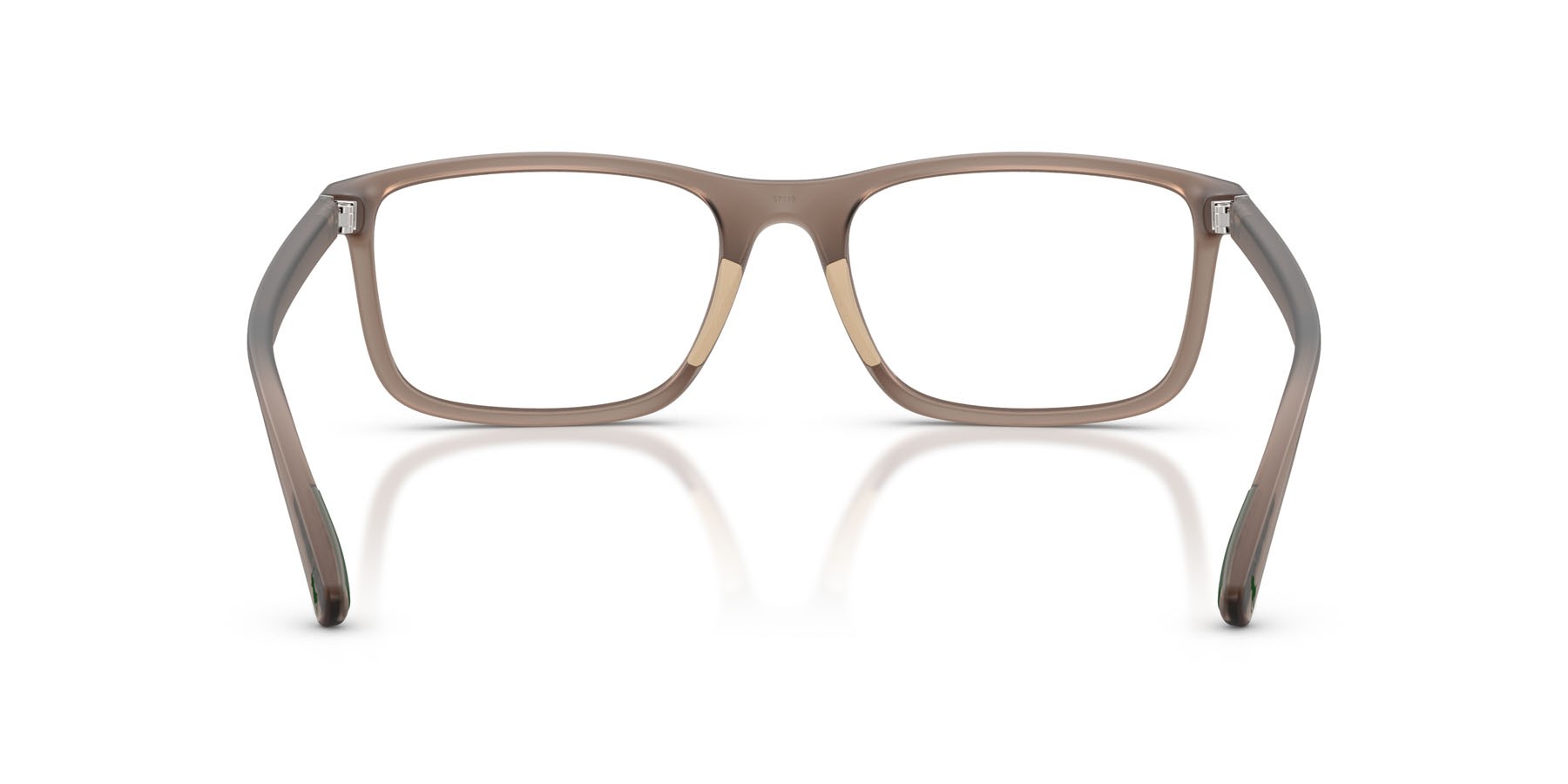 Eyeglasses Polo PH 2291U (6313) color marrone opaco trasparente shape rectangle lenses lente demo