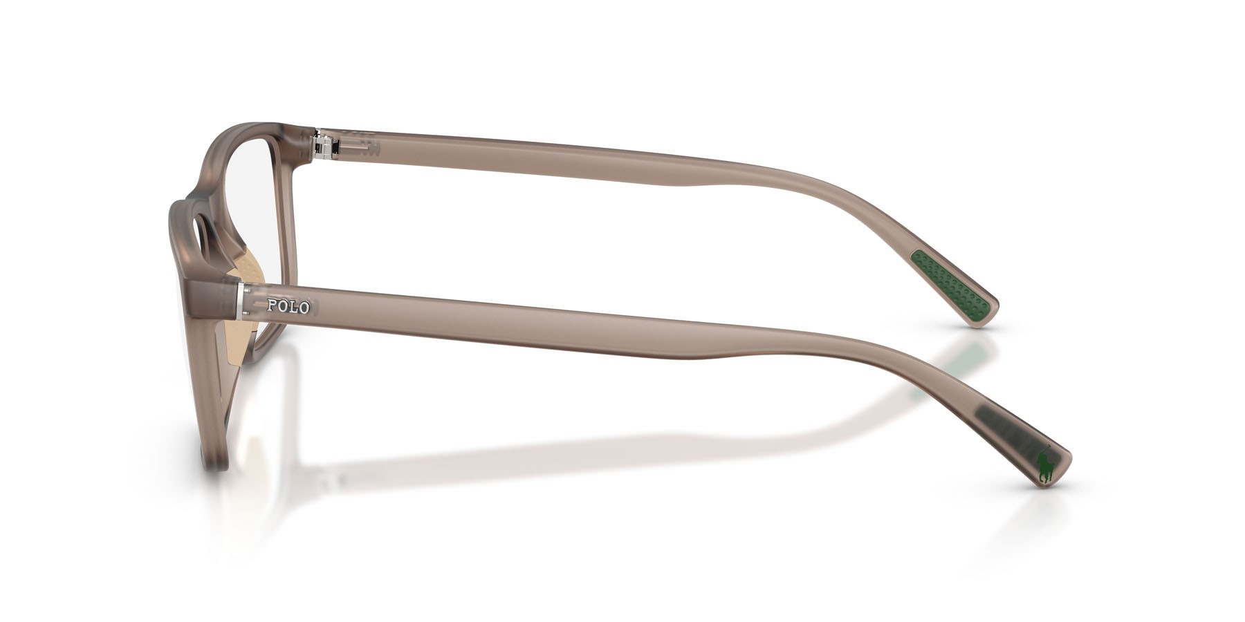 Eyeglasses Polo PH 2291U (6313) color marrone opaco trasparente shape rectangle lenses lente demo