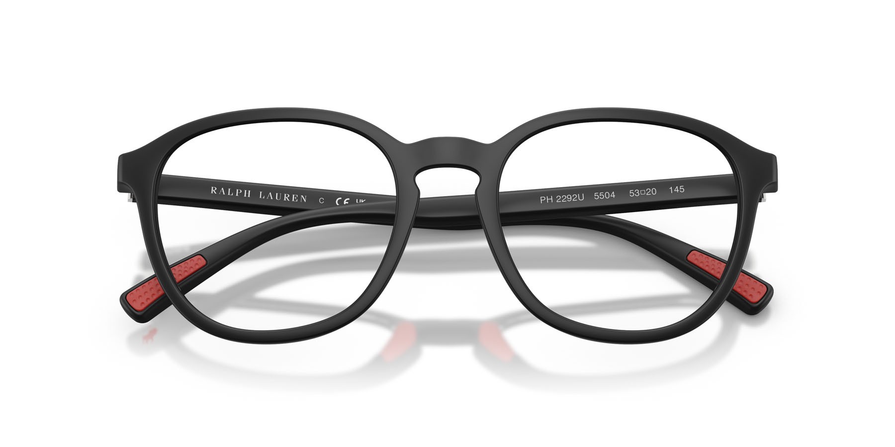 Occhiali da vista Polo PH 2292U (5504) colore nero opaco forma quadrato lenti lente demo