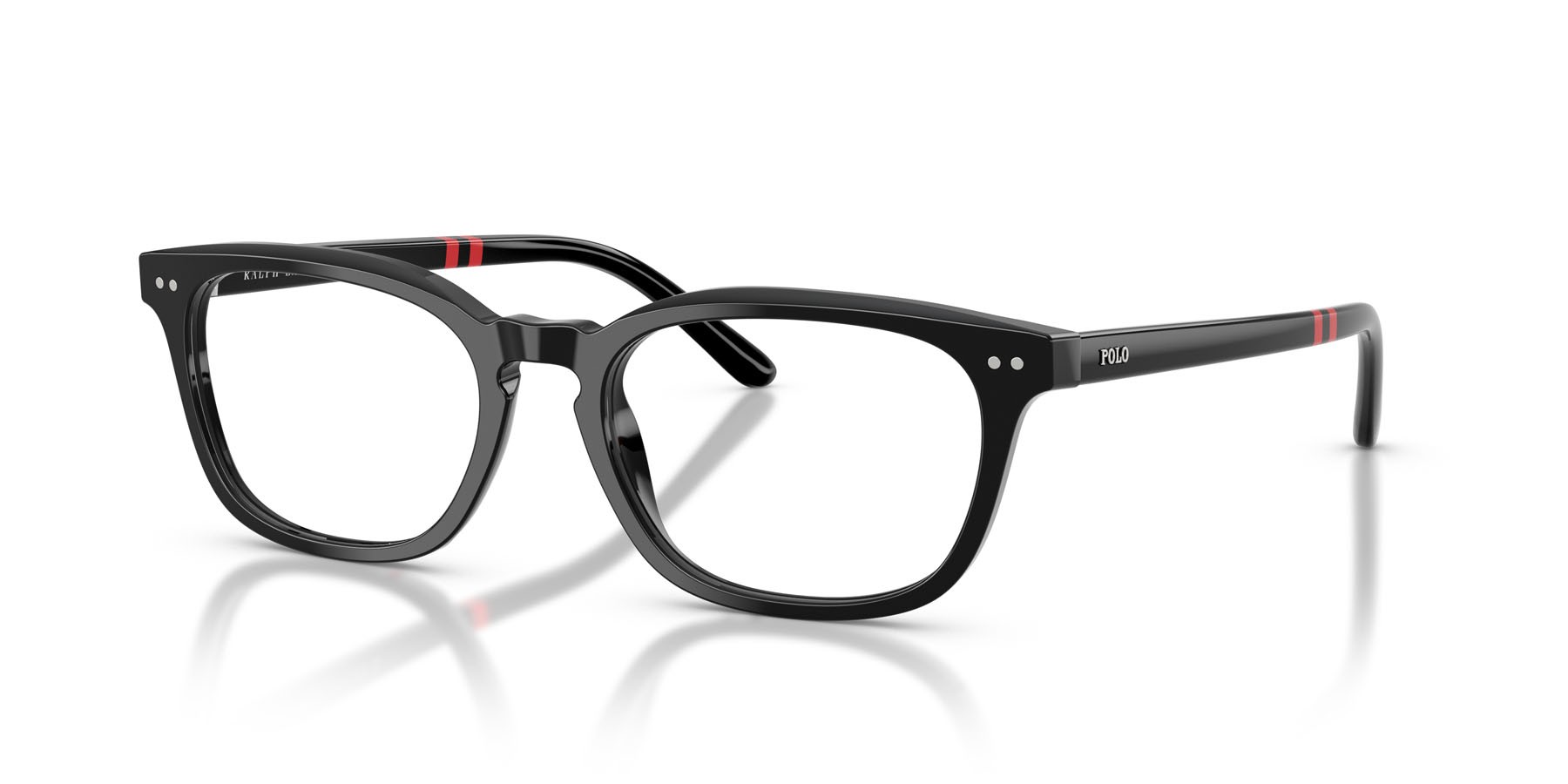 Occhiali da vista Polo PH 2294 (5001) colore nero lucido forma cat eye lenti lente demo