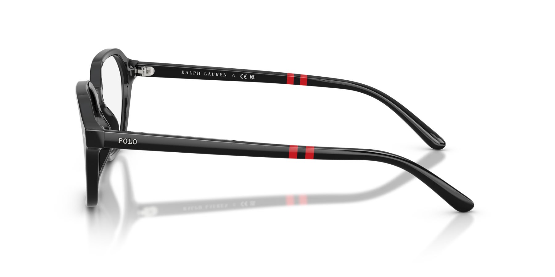 Eyeglasses Polo PH 2295U (5001) color nero lucido shape square lenses lente demo