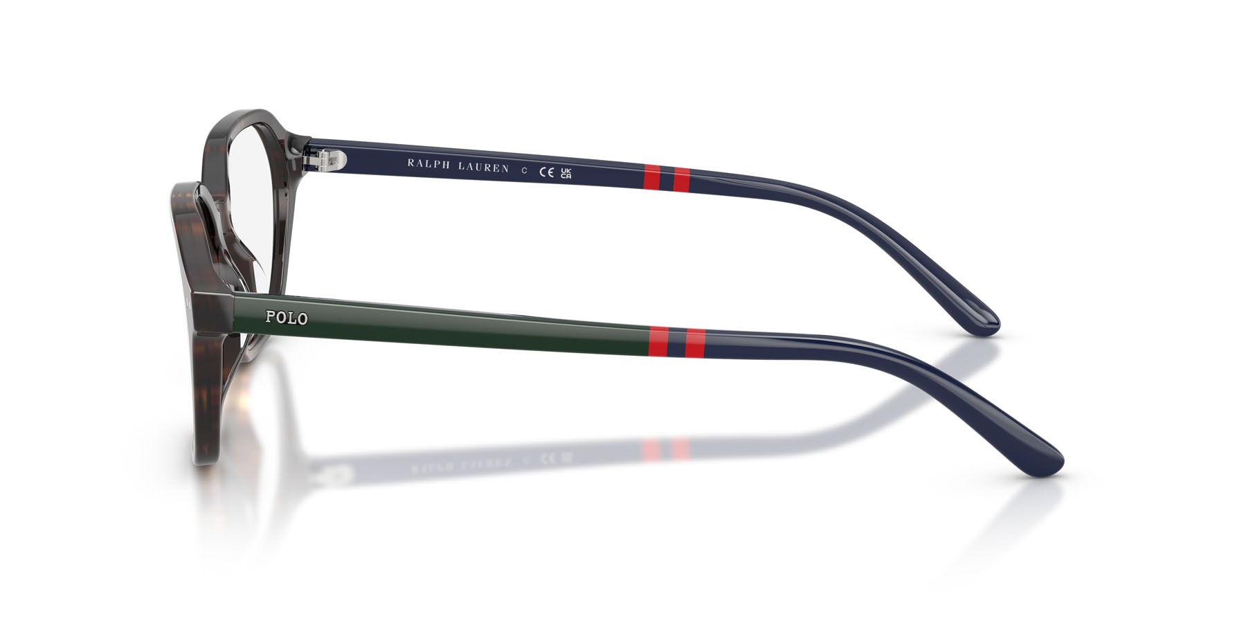 Eyeglasses Polo PH 2295U (5003) color havana scuro lucido shape square lenses lente demo