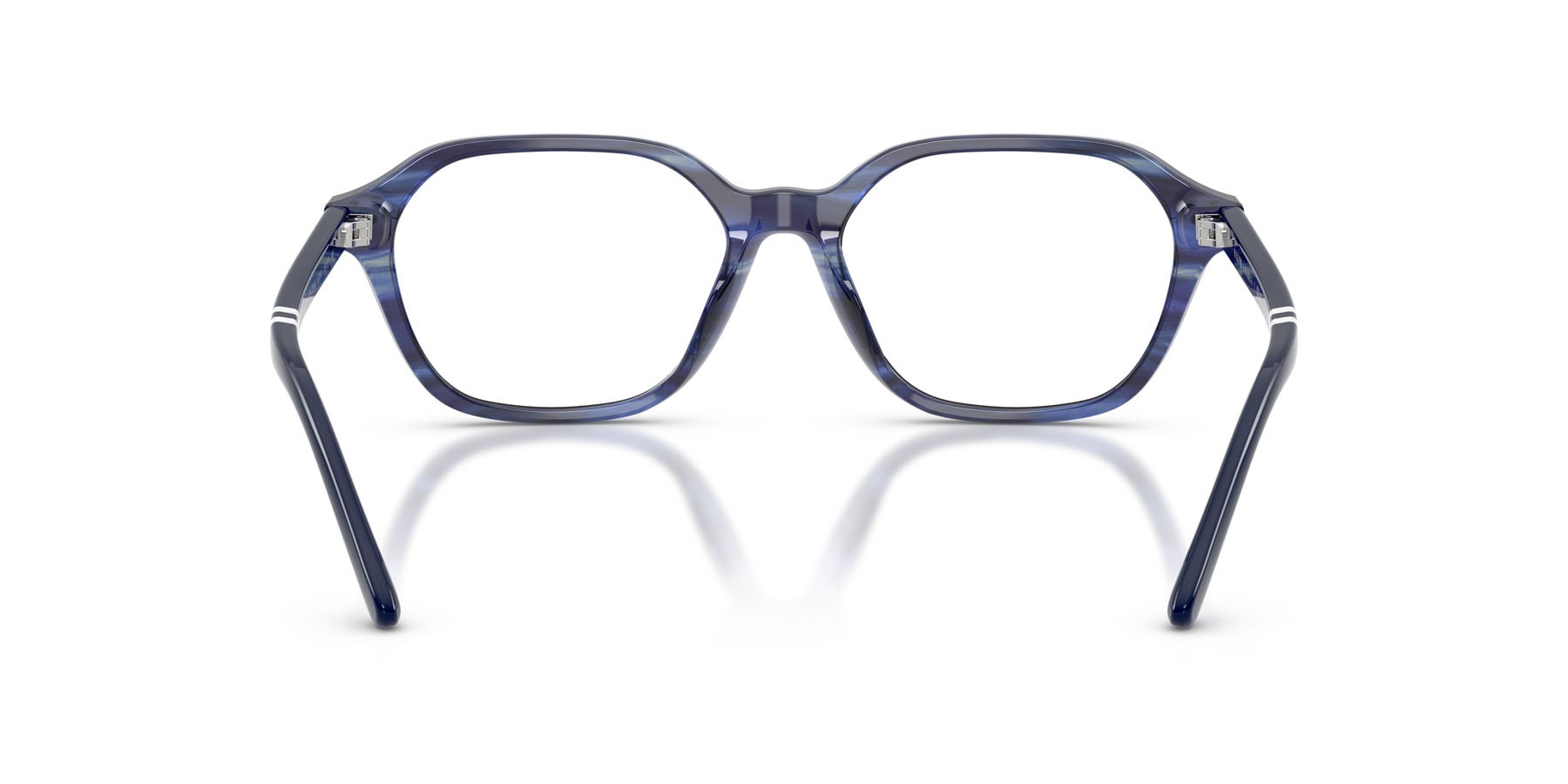 Eyeglasses Polo PH 2295U (6314) color blu brillante striato shape square lenses lente demo