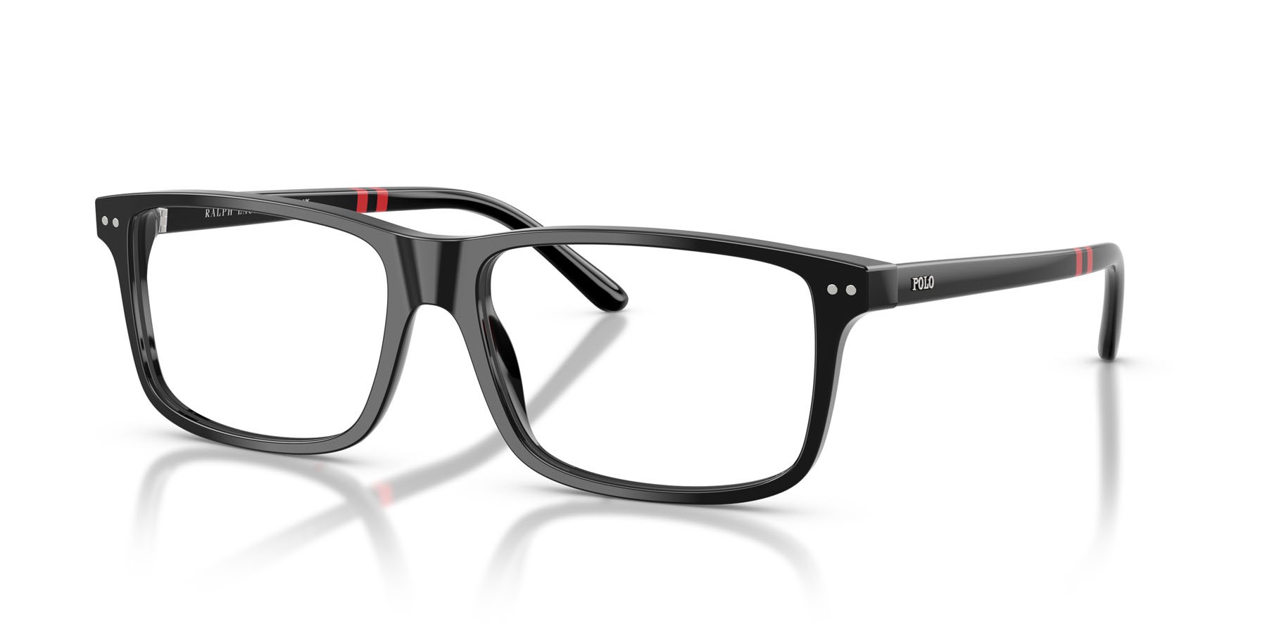 Occhiali da vista Polo PH 2296 (5001) colore nero lucido forma rettangolare lenti lente demo