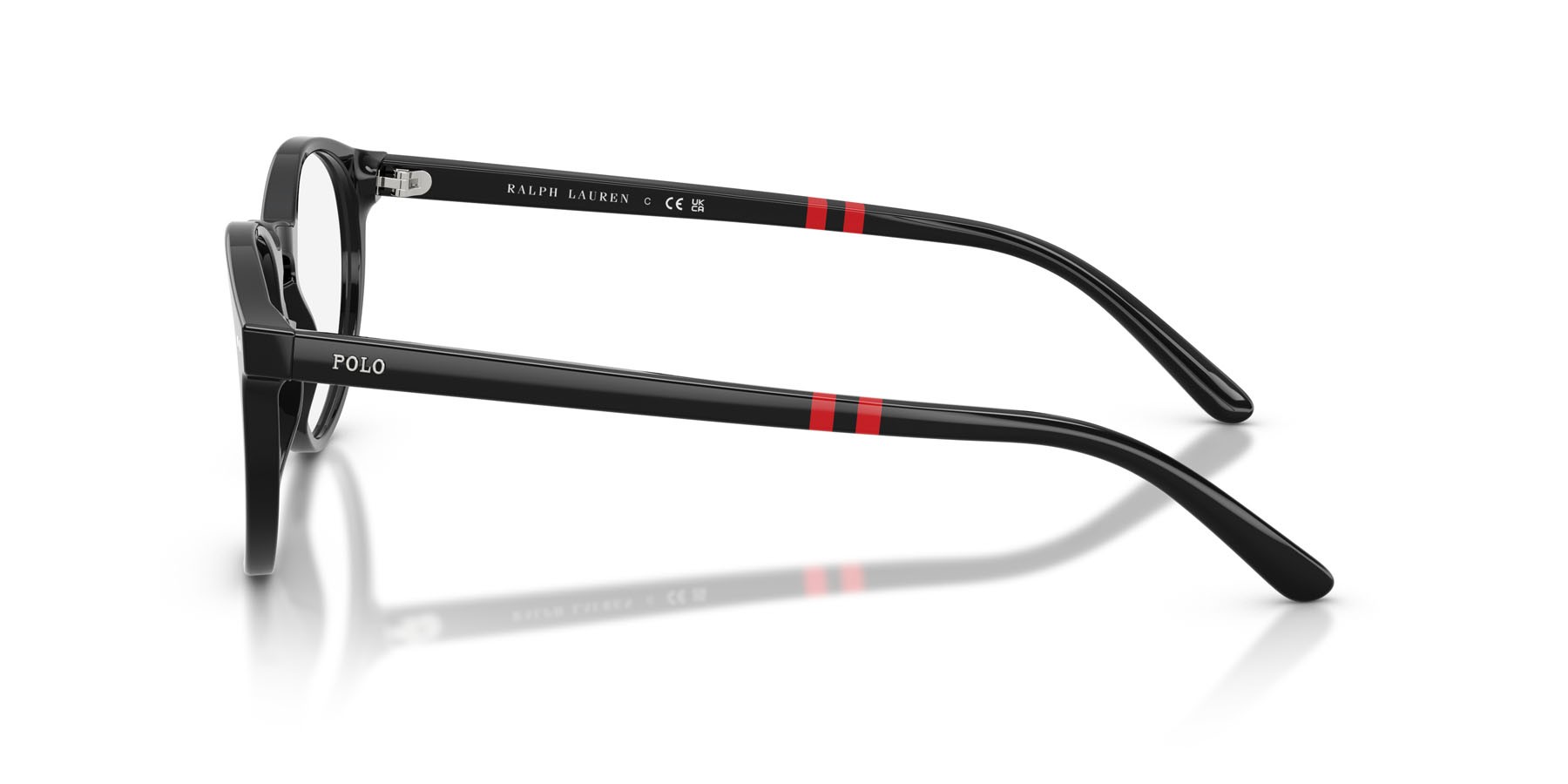 Occhiali da vista Polo PH 2297 (5001) colore nero lucido forma rotondo lenti lente demo