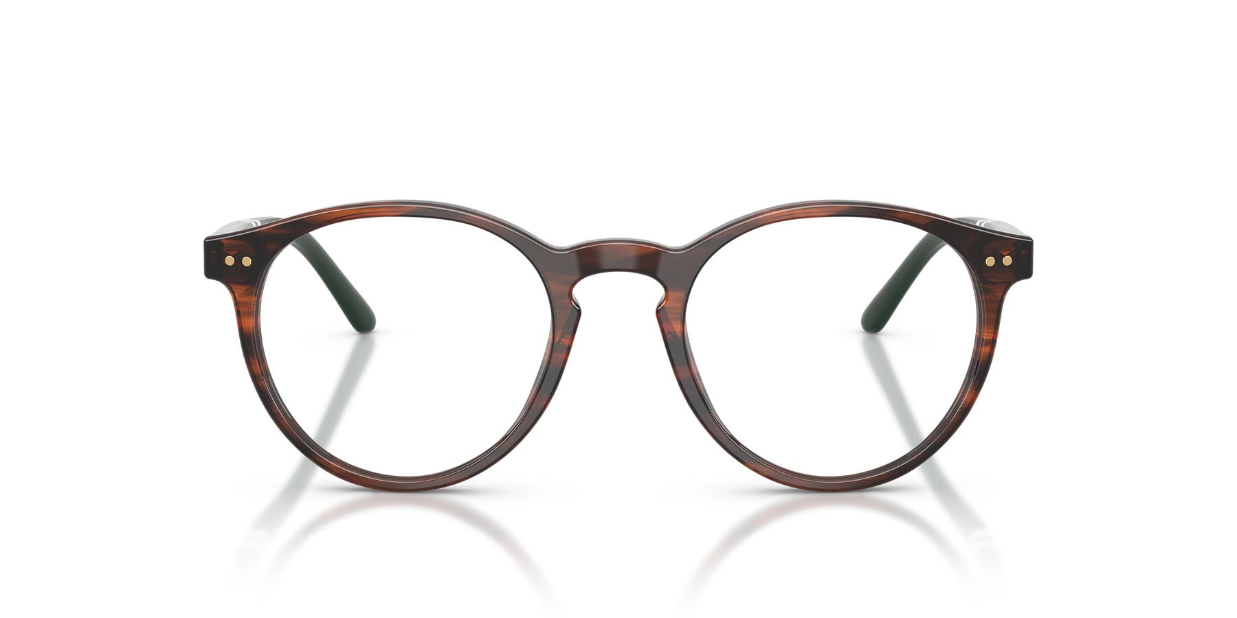 Occhiali da vista Polo PH 2297 (6315) colore marrone brillante striato forma rotondo lenti lente demo