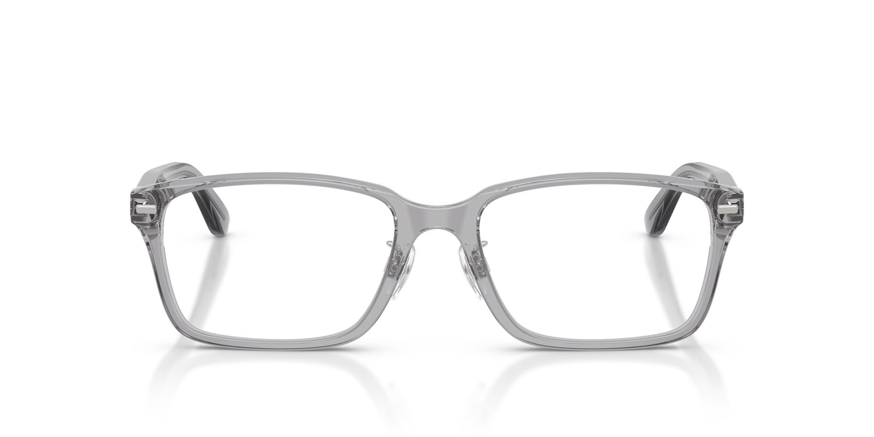 Eyeglasses Polo PH 2299D (6322) color grigio trasparente lucido shape rectangle lenses lente demo