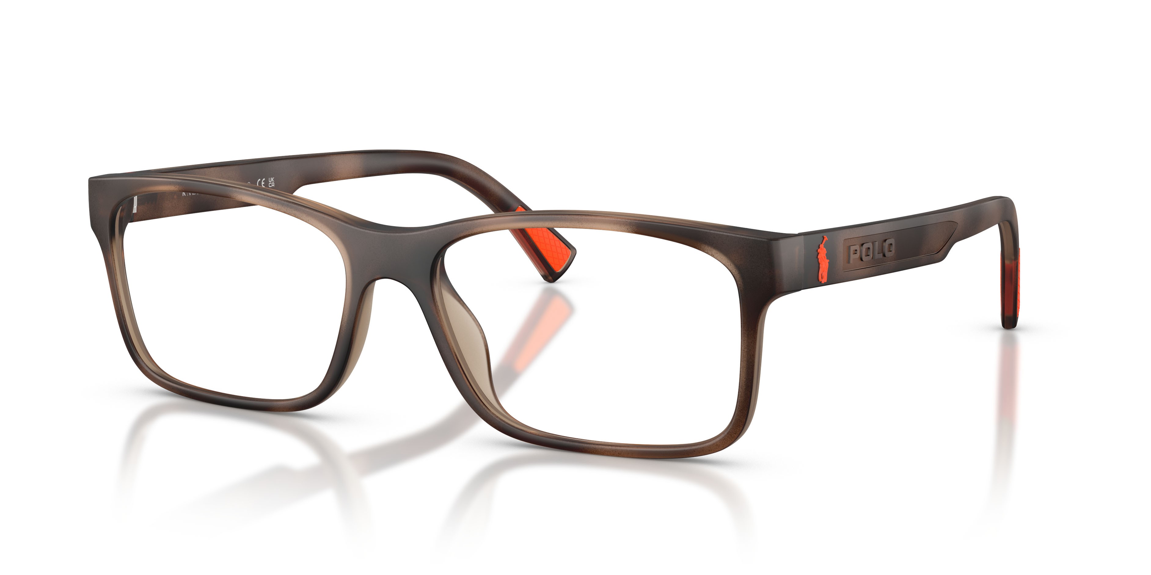 Occhiali da vista Polo PH 2301U (6070) colore havana scuro opaco forma rettangolare lenti lente demo