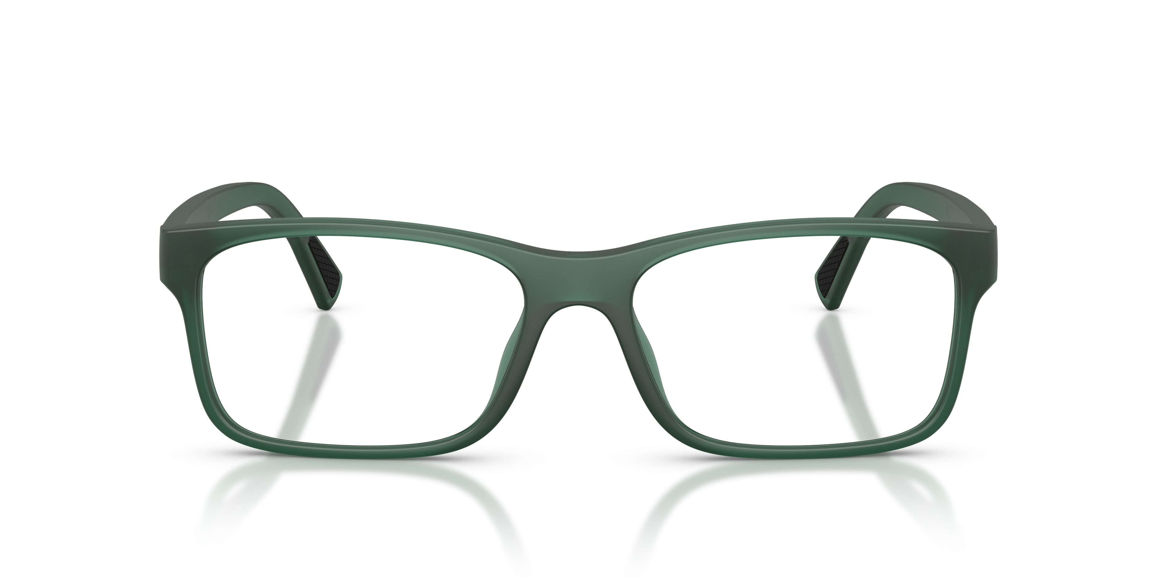 Eyeglasses Polo PH 2301U (6312) color verde opaco trasparente shape rectangle lenses lente demo