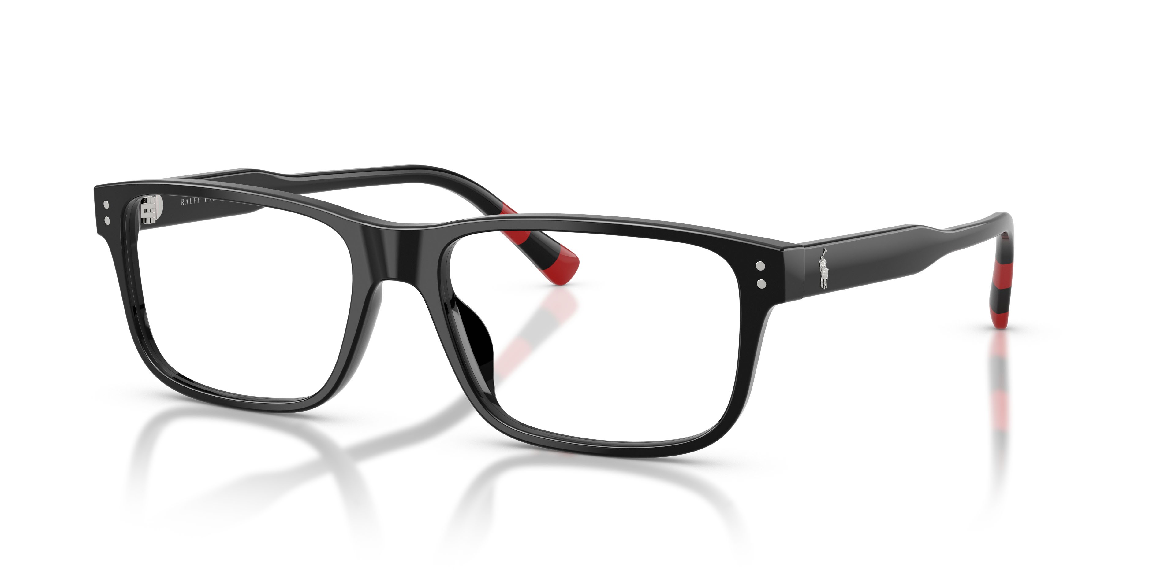 Occhiali da vista Polo PH 2302U (5001) colore nero lucido forma rettangolare lenti lente demo