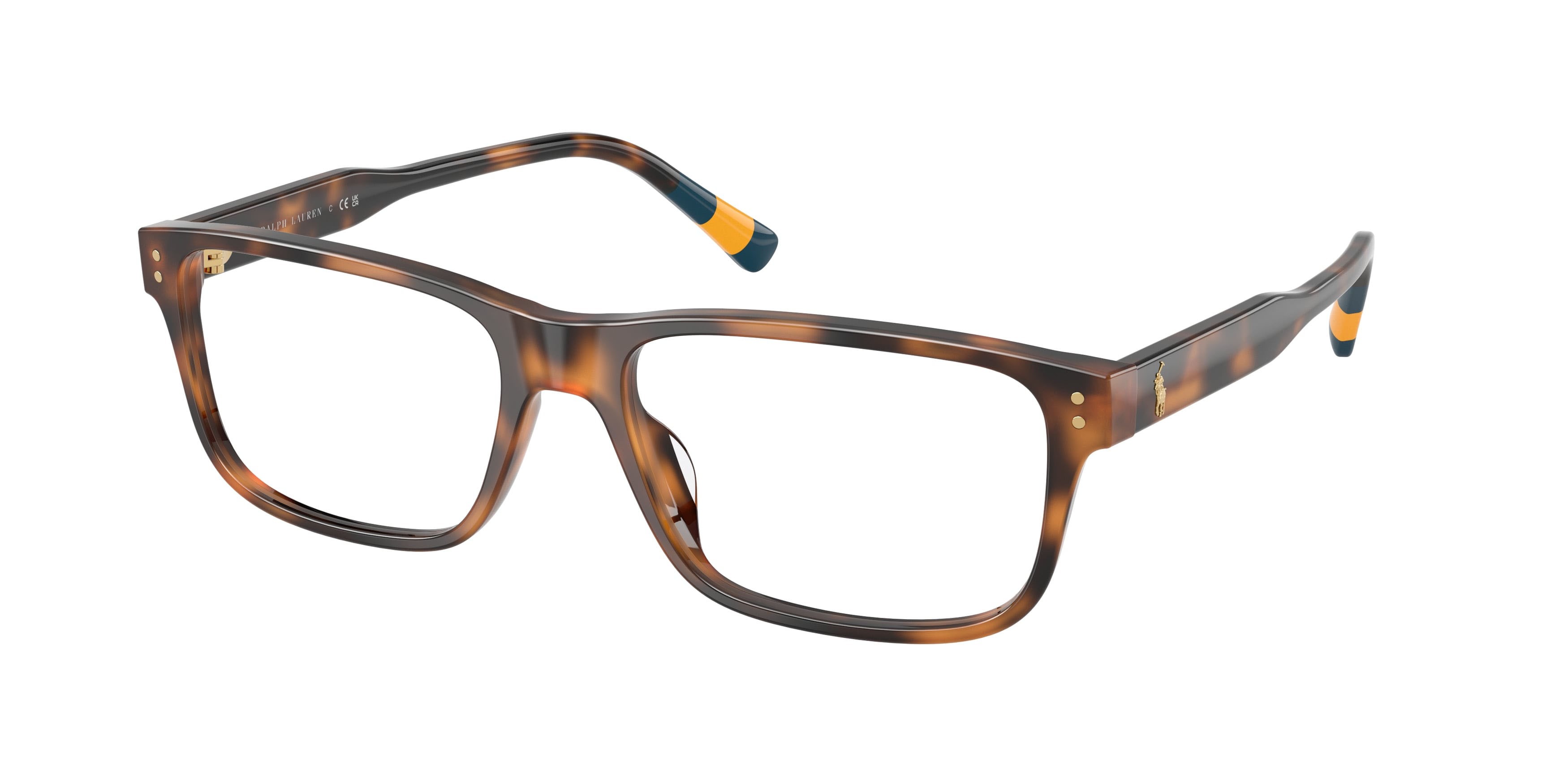 Eyeglasses Polo PH 2302U (5003) color havana lucido shape rectangle lenses lente demo