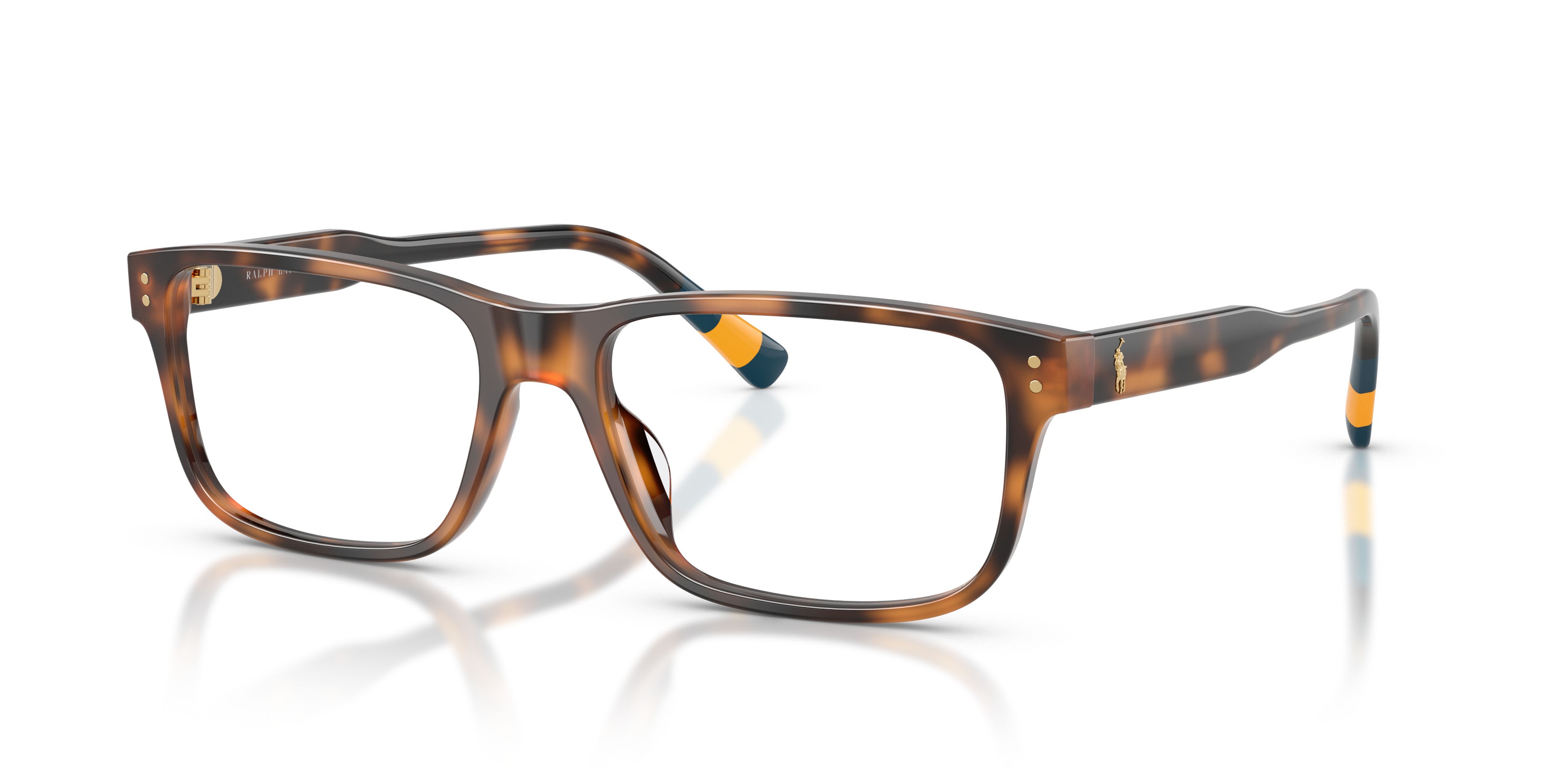 Eyeglasses Polo PH 2302U (5003) color havana lucido shape rectangle lenses lente demo