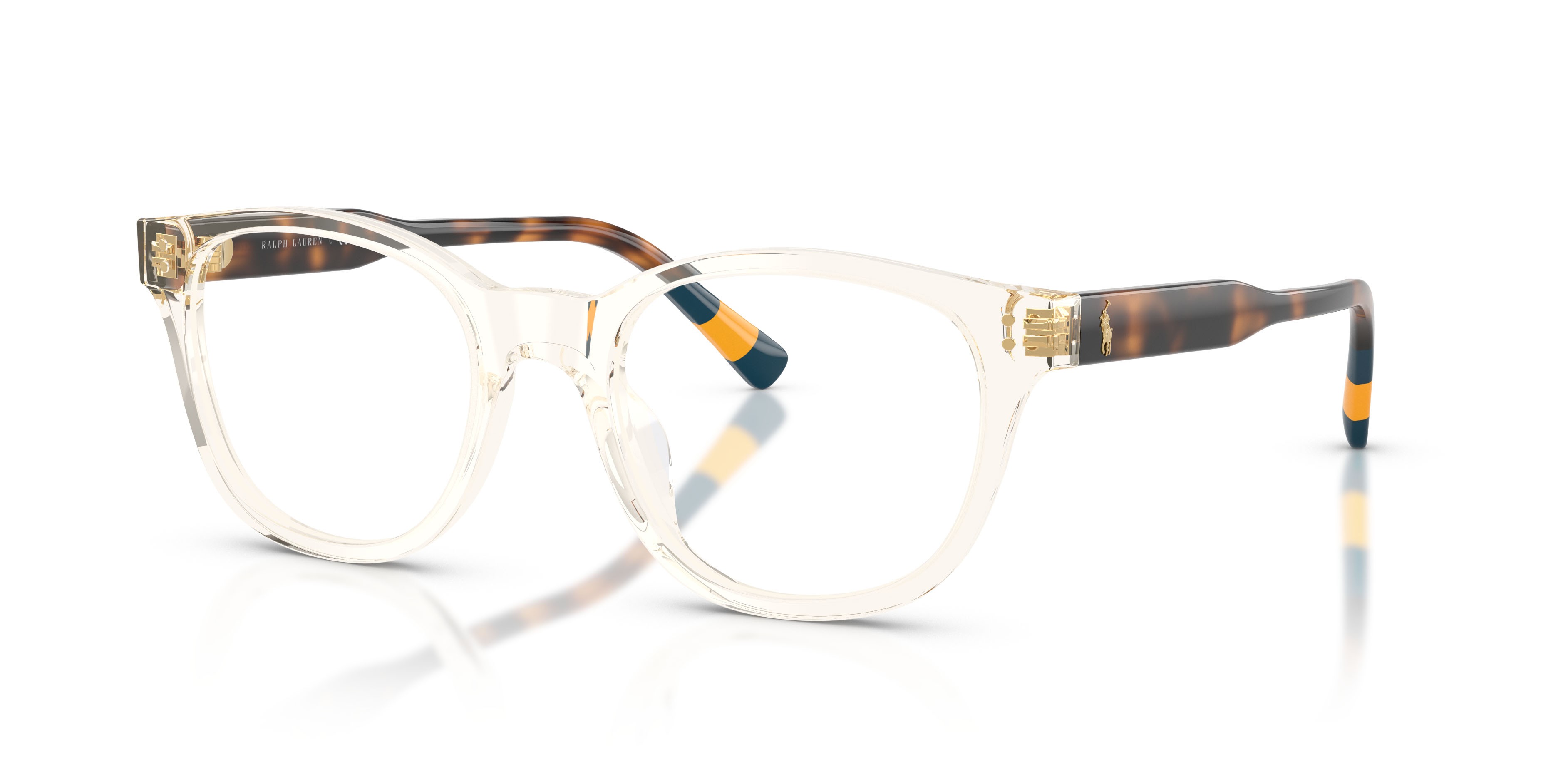 Eyeglasses Polo PH 2303U (6357) color giallo trasparente shape square lenses lente demo